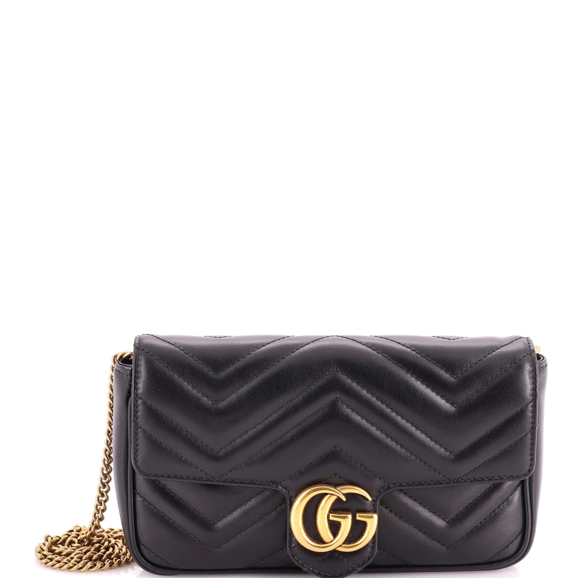 GG Marmont Wallet on Chain Matelasse Leather Mini