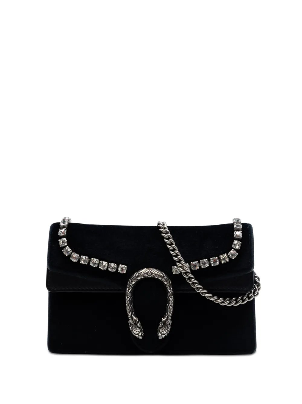 2016-2026 Mini Crystal Embellished Velvet Dionysus crossbody bag