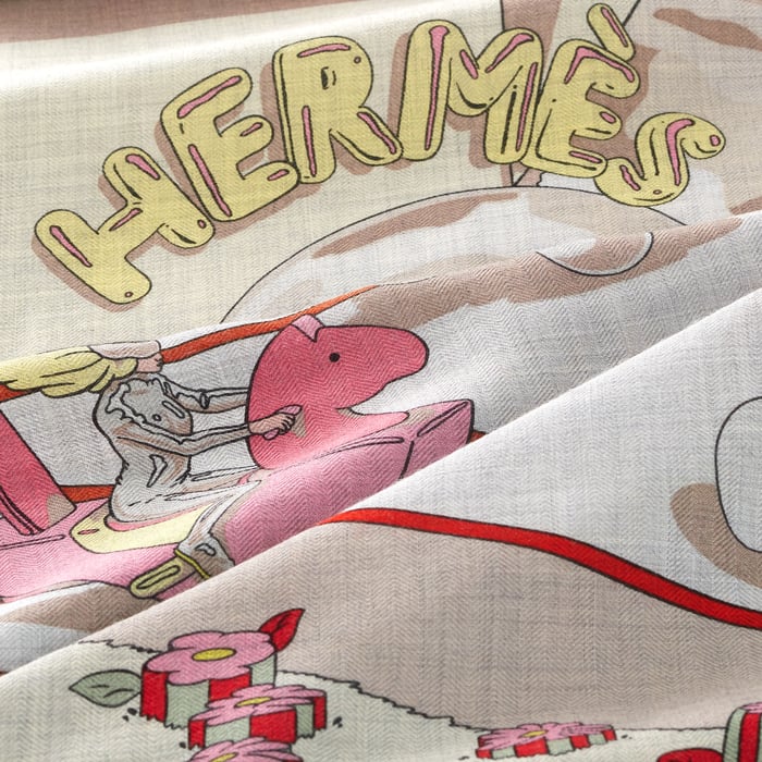 Hermès Locomotion Shawl 140
