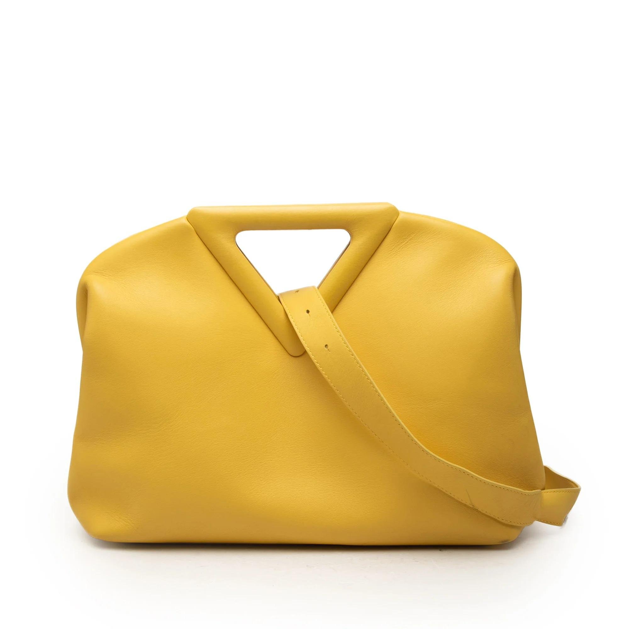 Point leather handbag