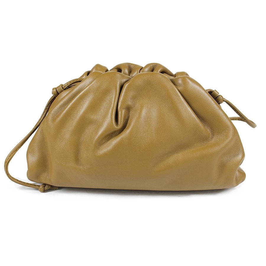 Pouch leather crossbody bag