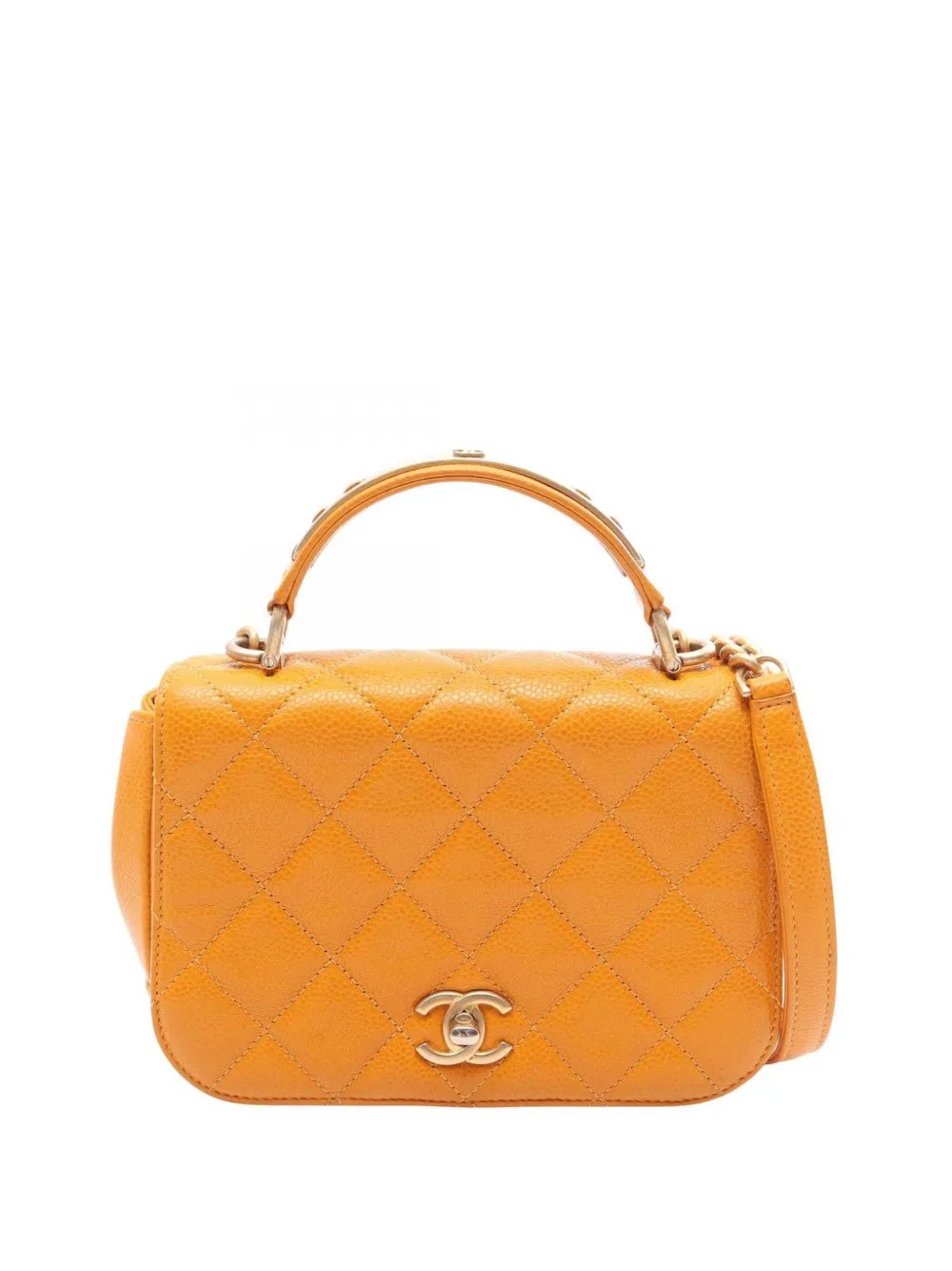 2017-2018 Mini Quilted Caviar Carry Around Flap satchel