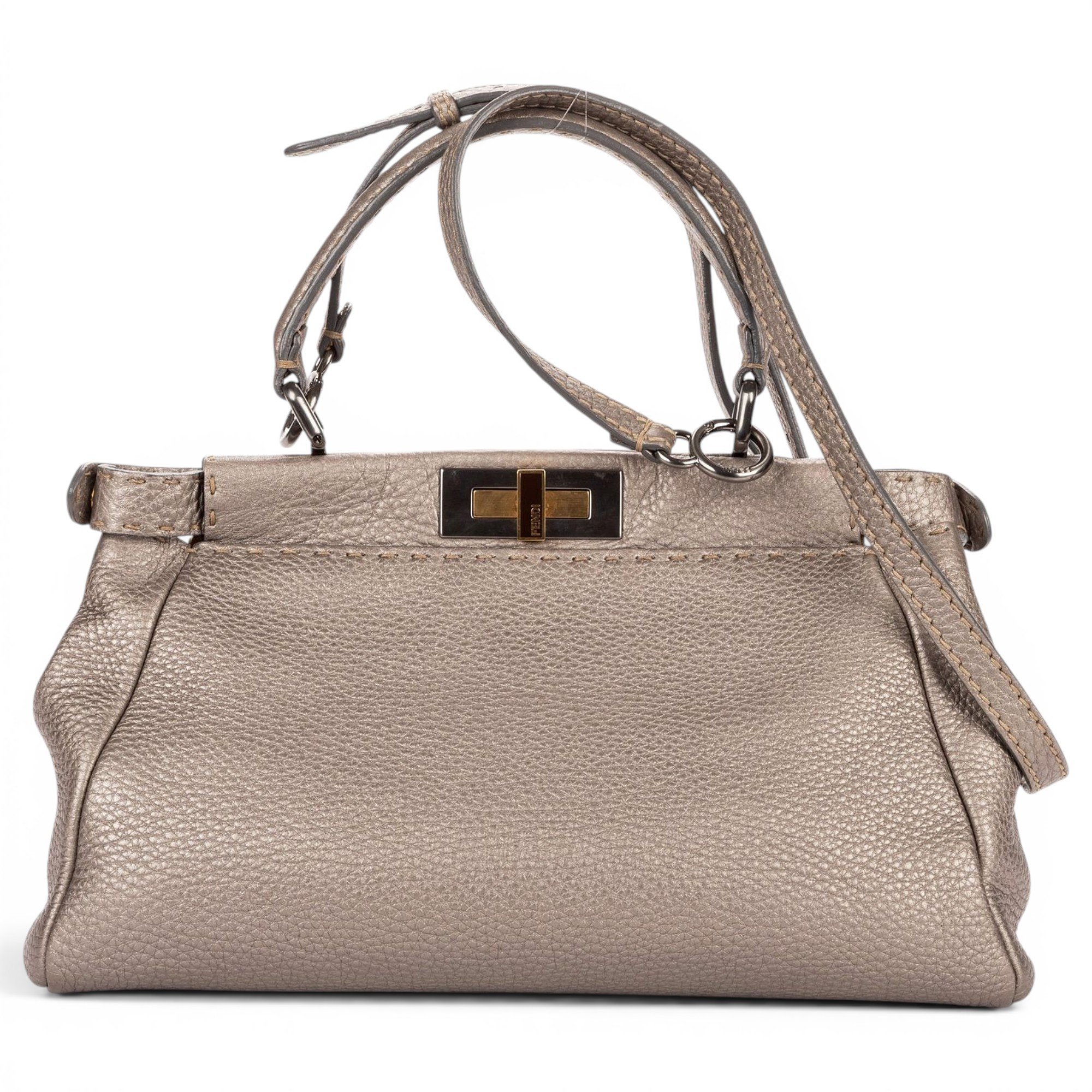 Peekaboo leather handbag