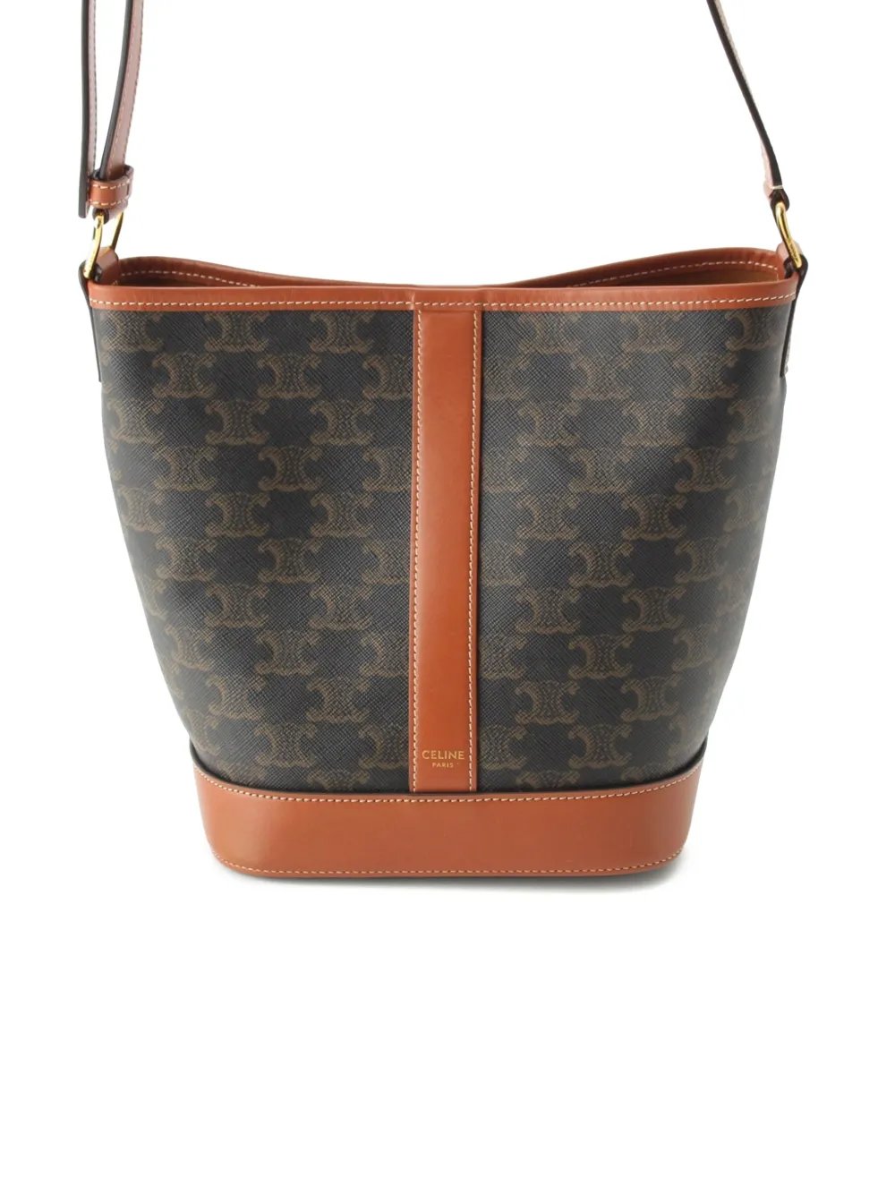 2019-2026 Small Triomphe Coated Canvas bucket bag