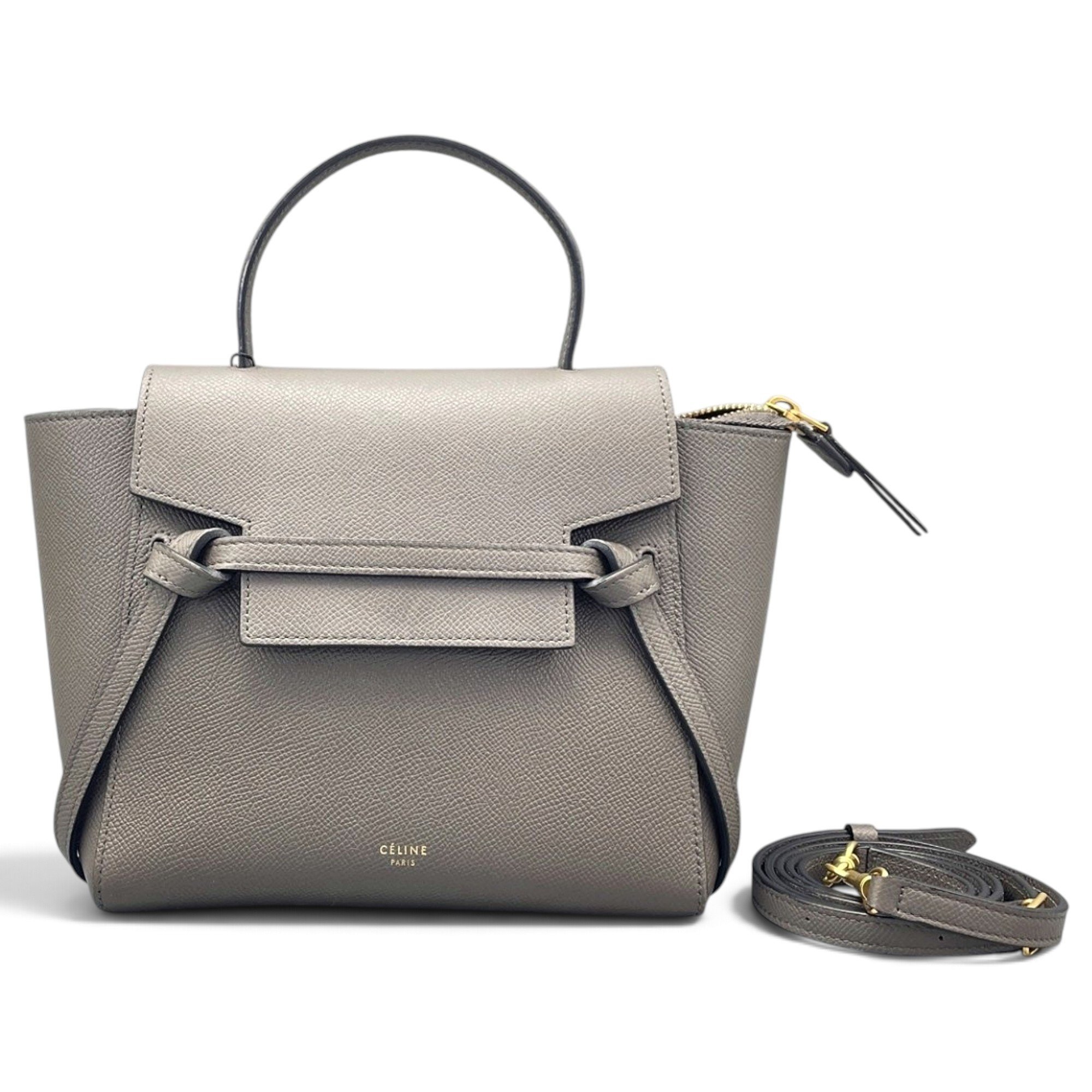Belt leather handbag