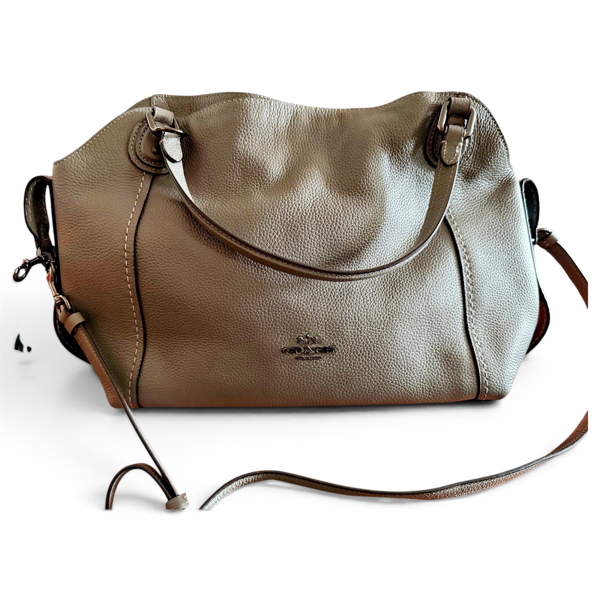Coach Edie leather satchel