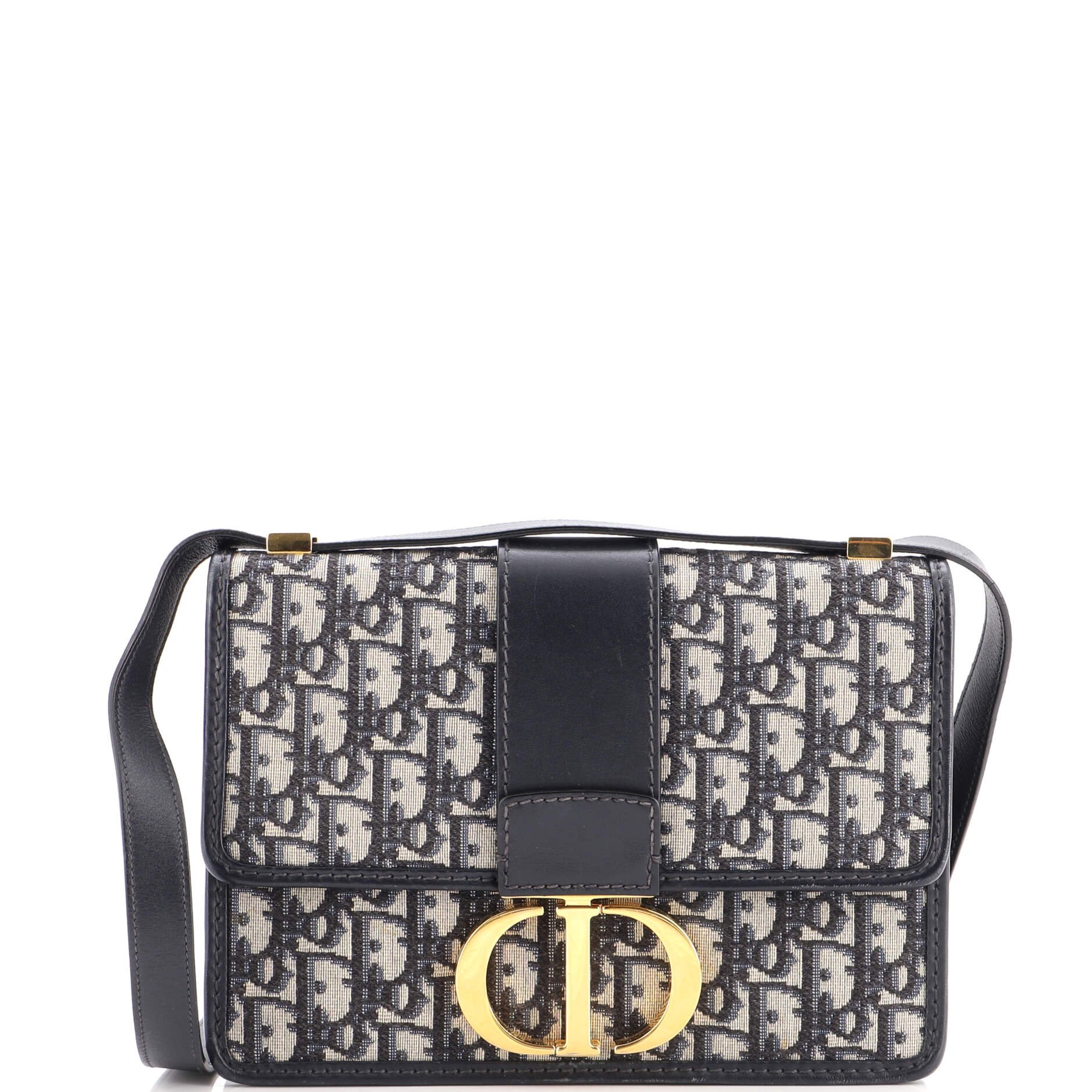 Dior 30 Montaigne Flap Bag Oblique Canvas