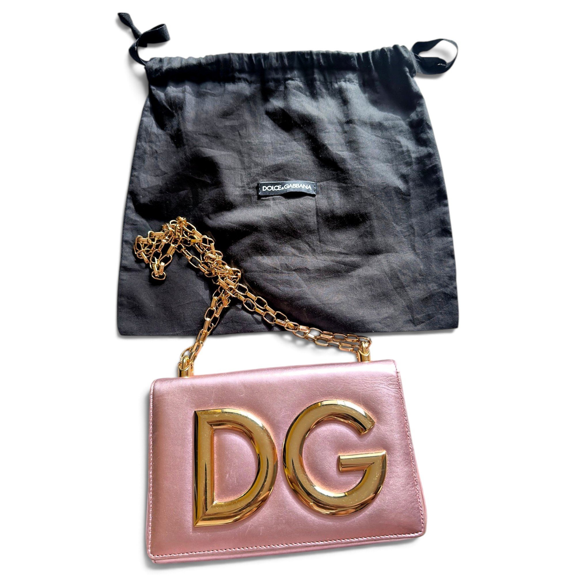 DG Girls leather clutch bag