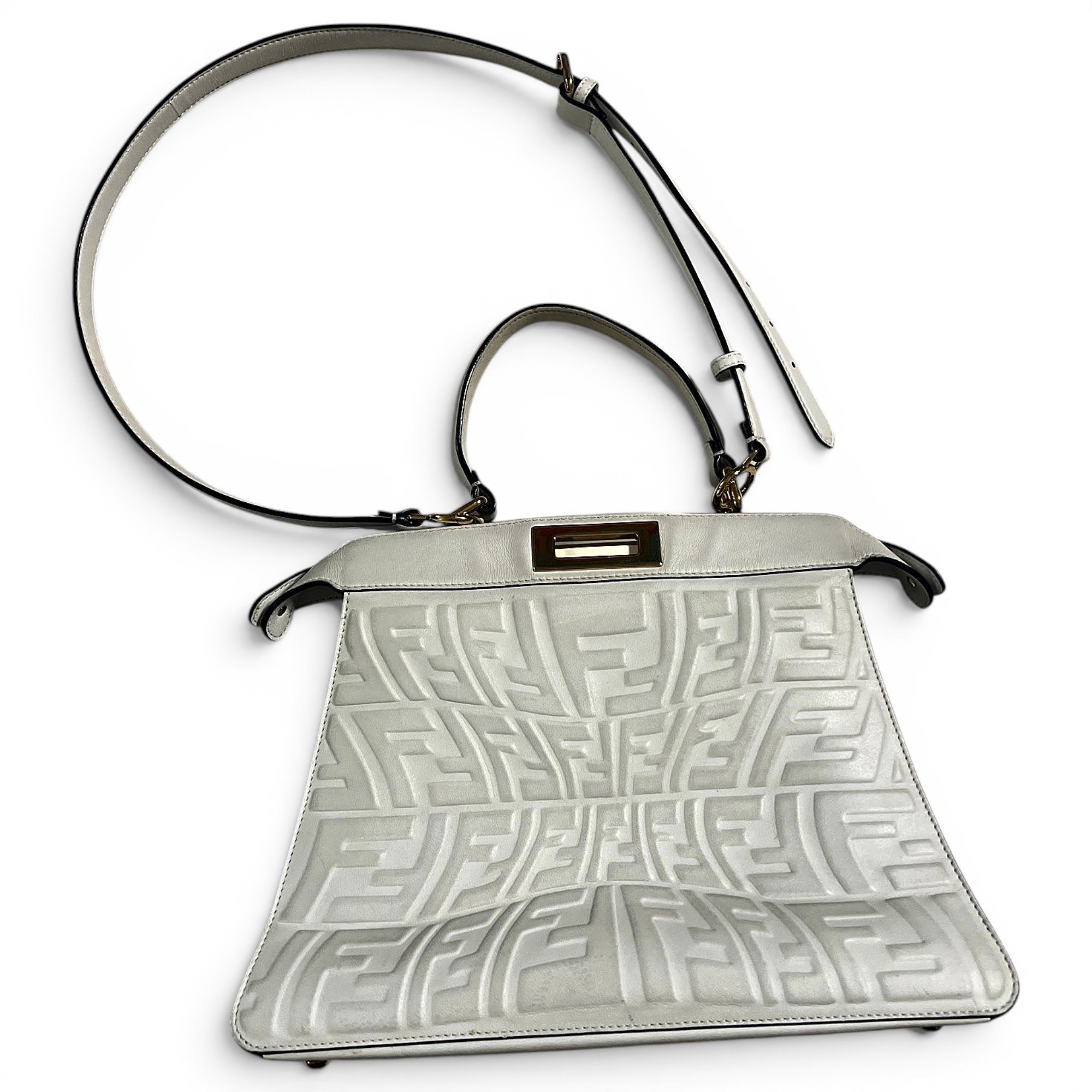 Fendi Peekaboo leather handbag