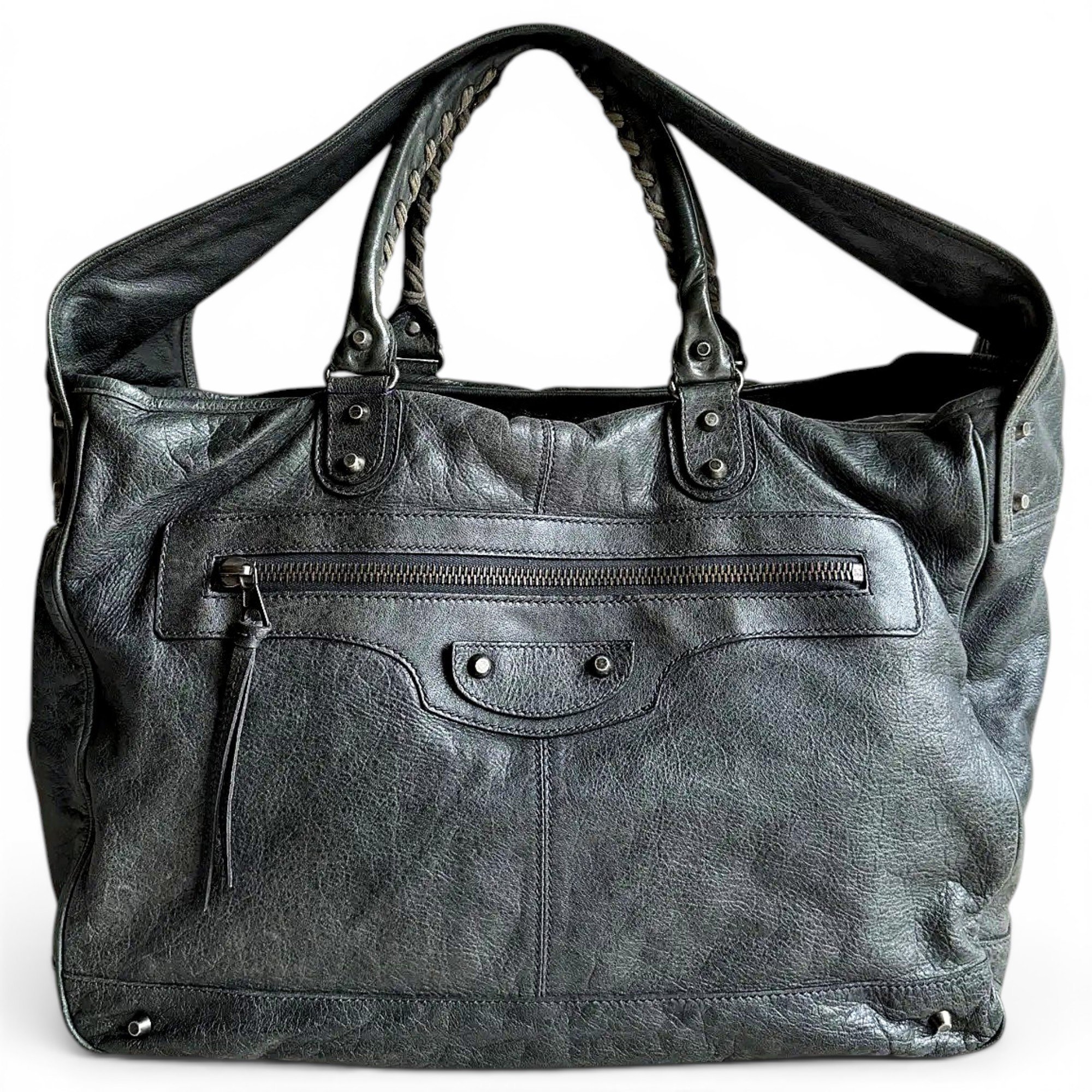 Balenciaga Courier XL leather handbag