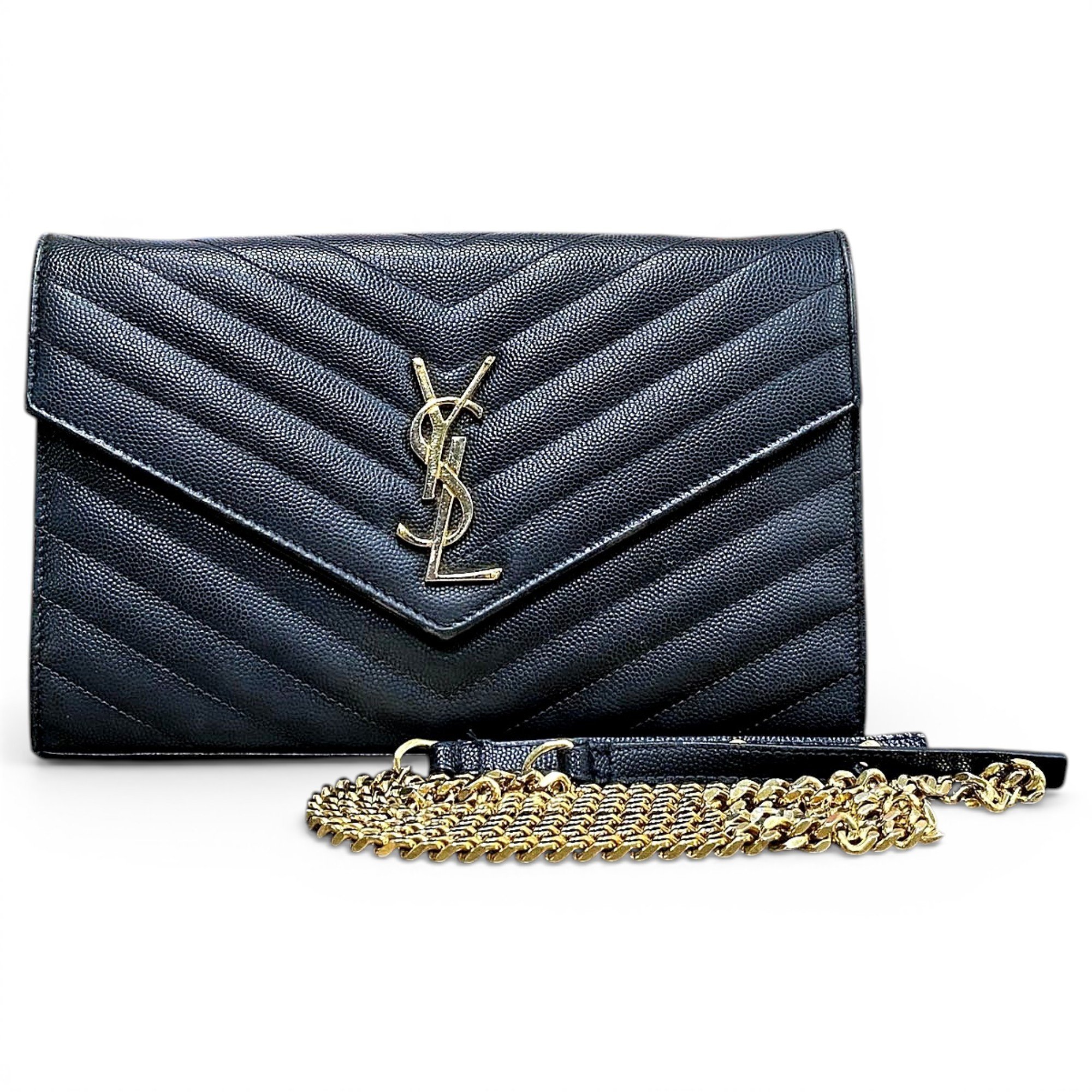 Portefeuille enveloppe leather handbag