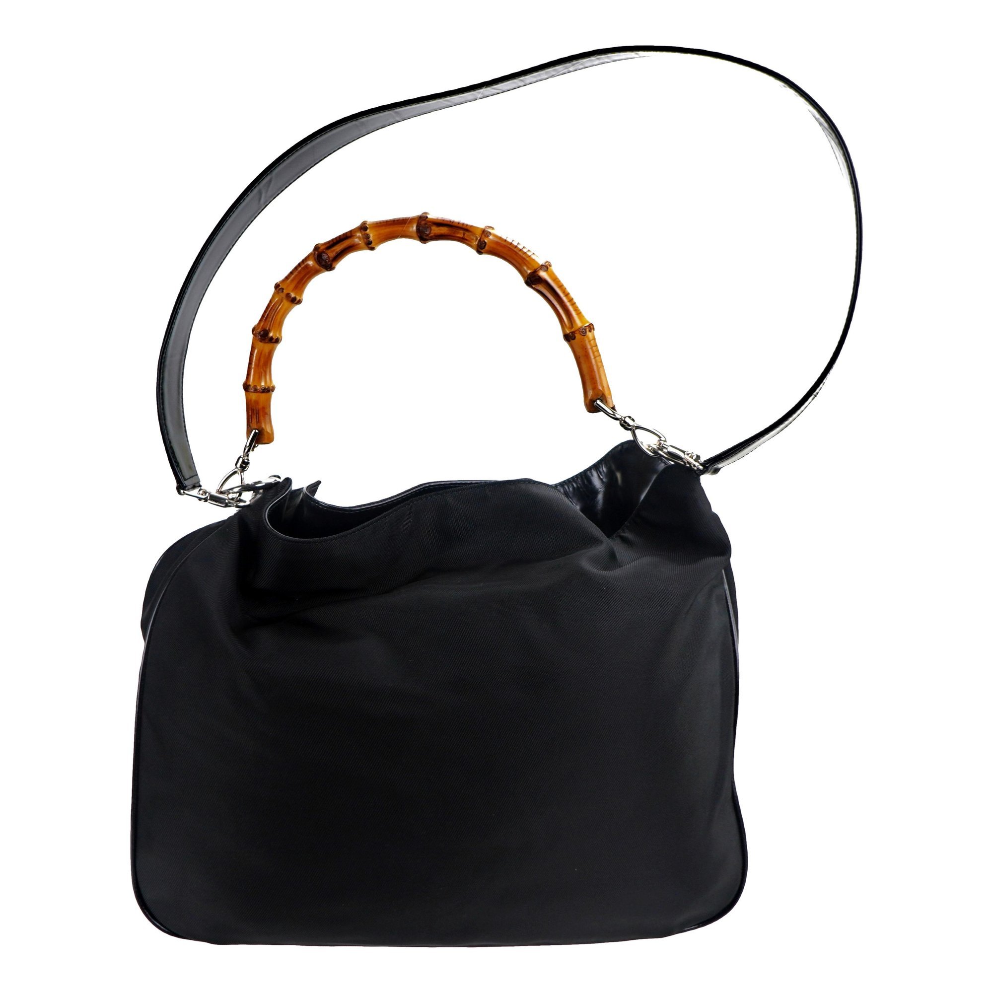 Bamboo Top Handle crossbody bag
