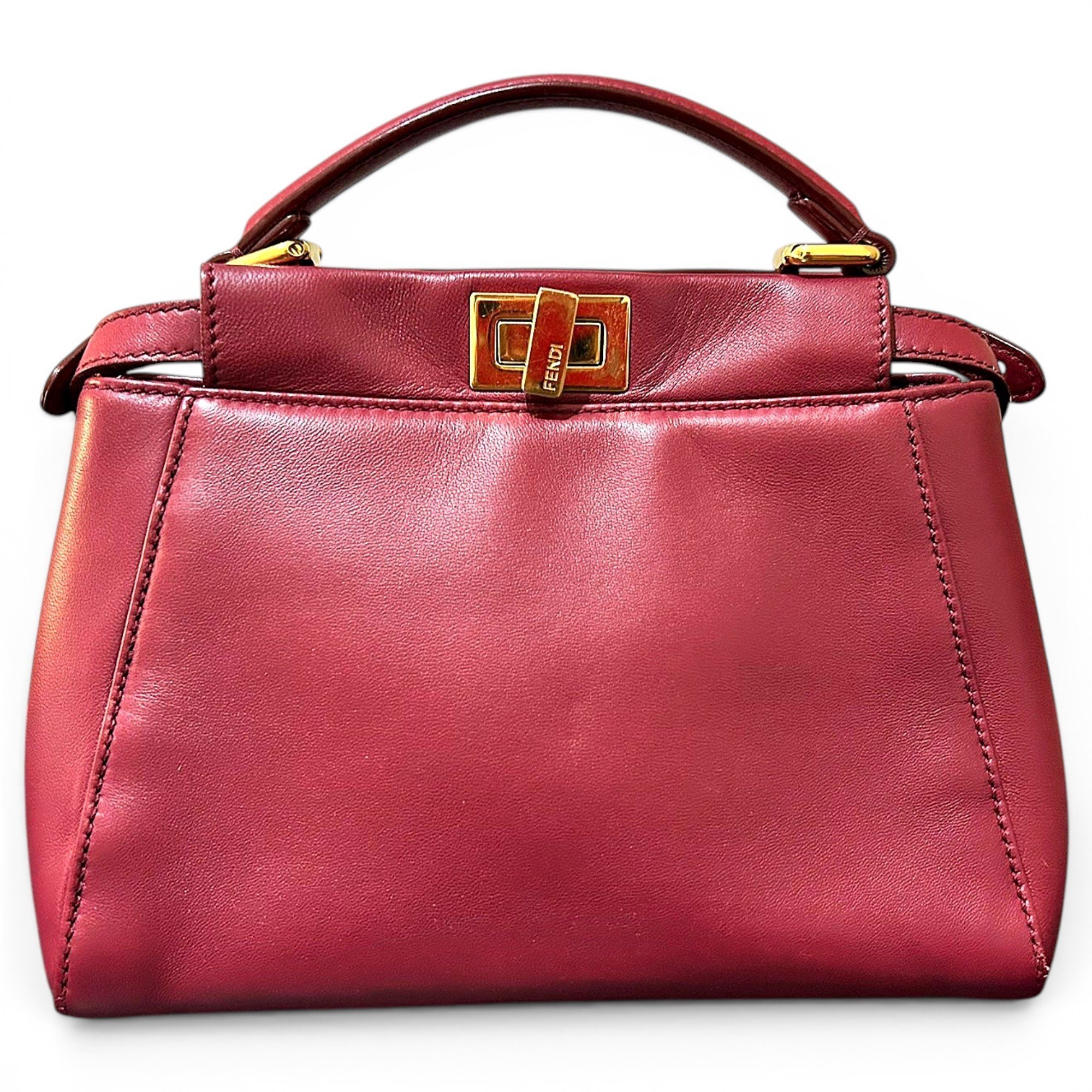 Peekaboo leather handbag