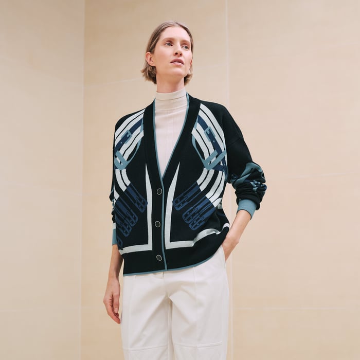 "Mors a Jouets" long-sleeve cardigan