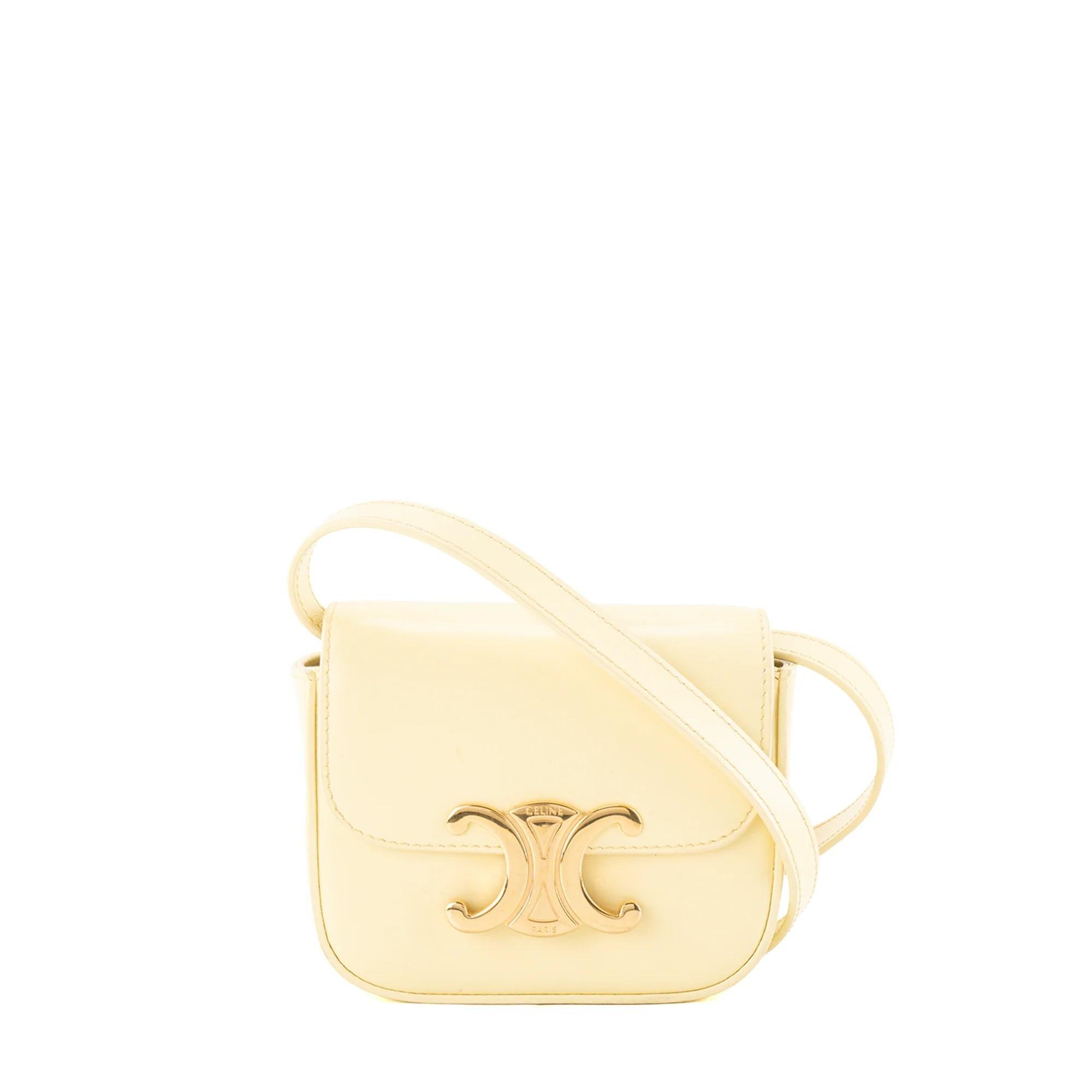 Triomphe leather crossbody bag
