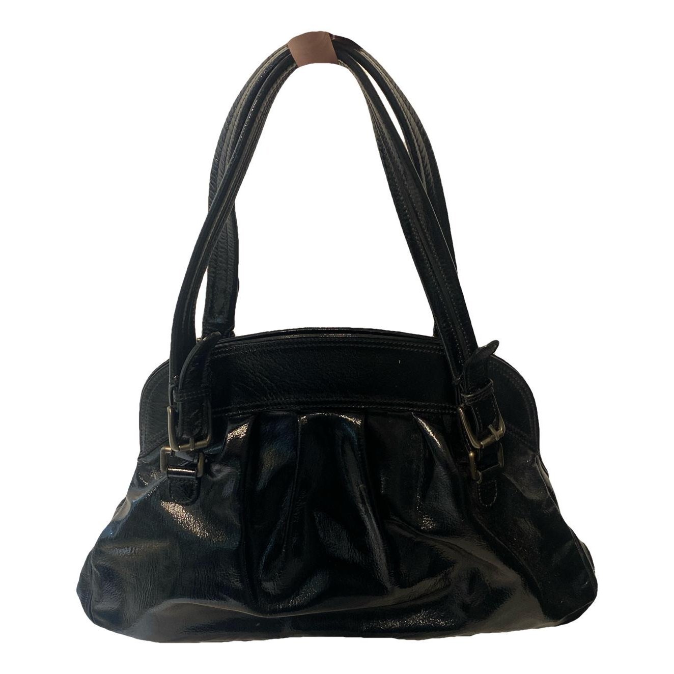 Patent leather handbag