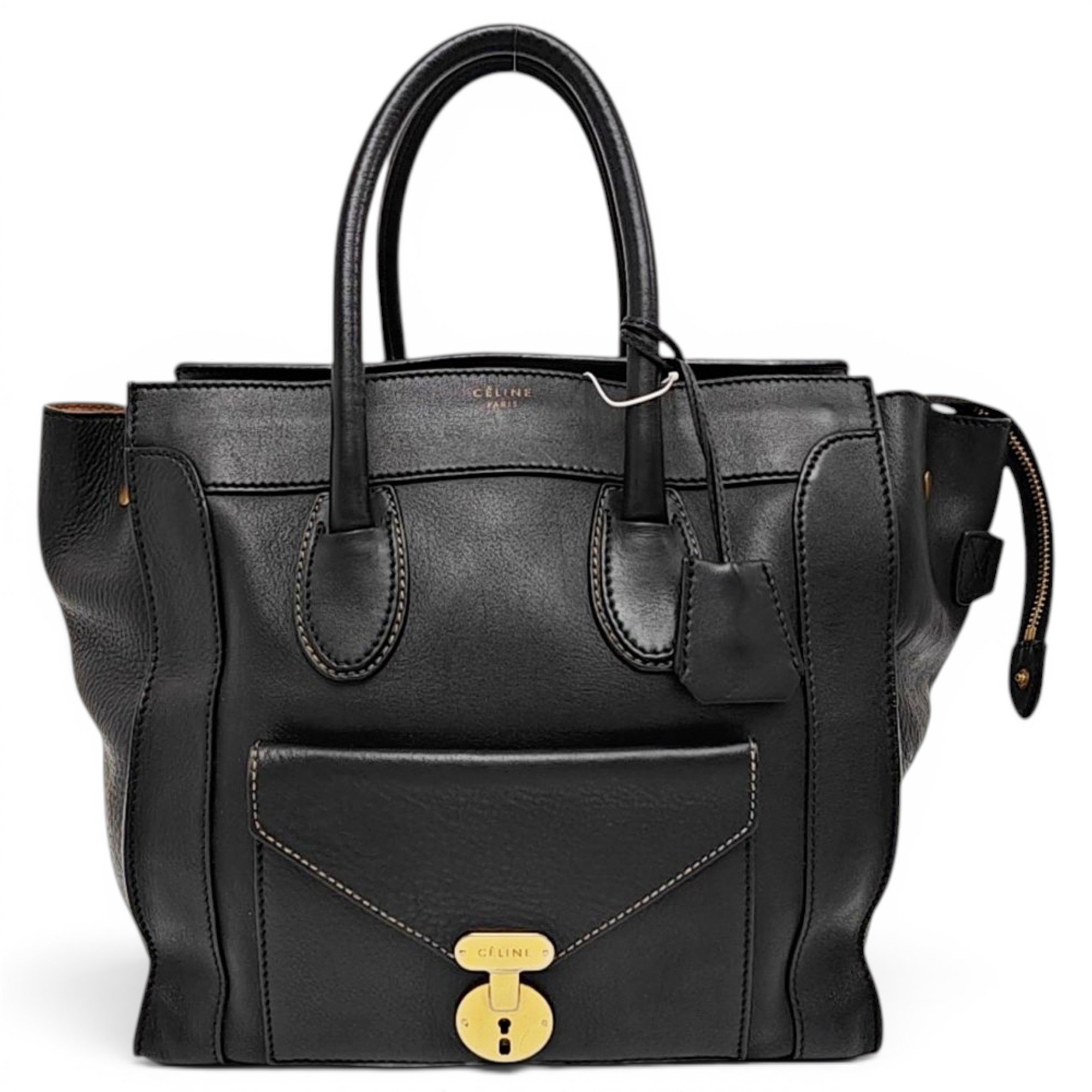 Luggage leather handbag