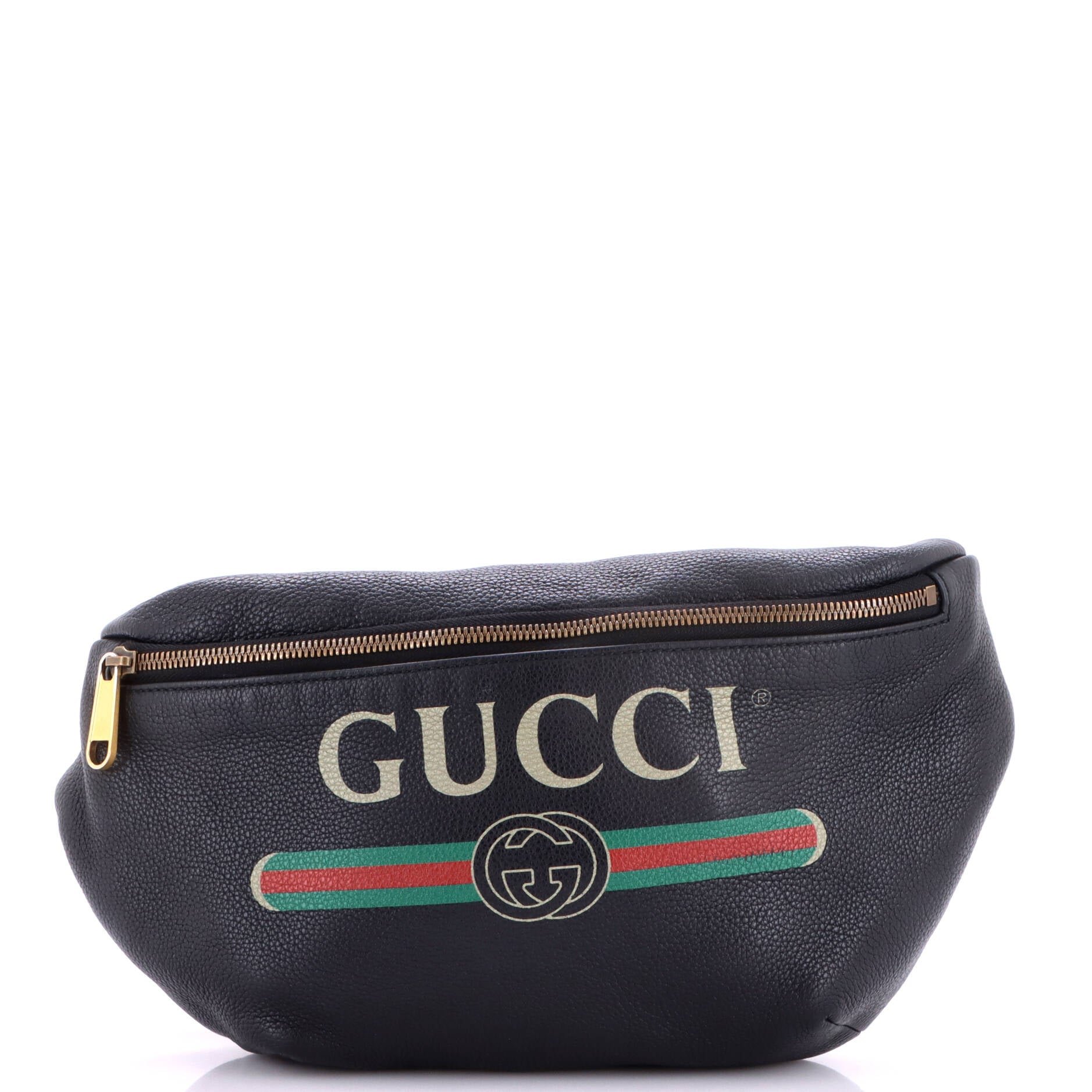 Logo Belt Bag Printed Leather Medium