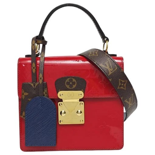 Spring street patent leather handbag