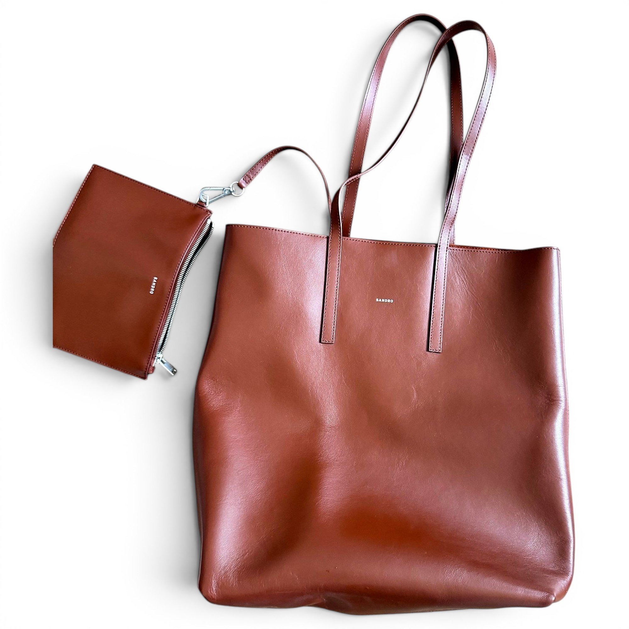 Sandro Vegan leather tote
