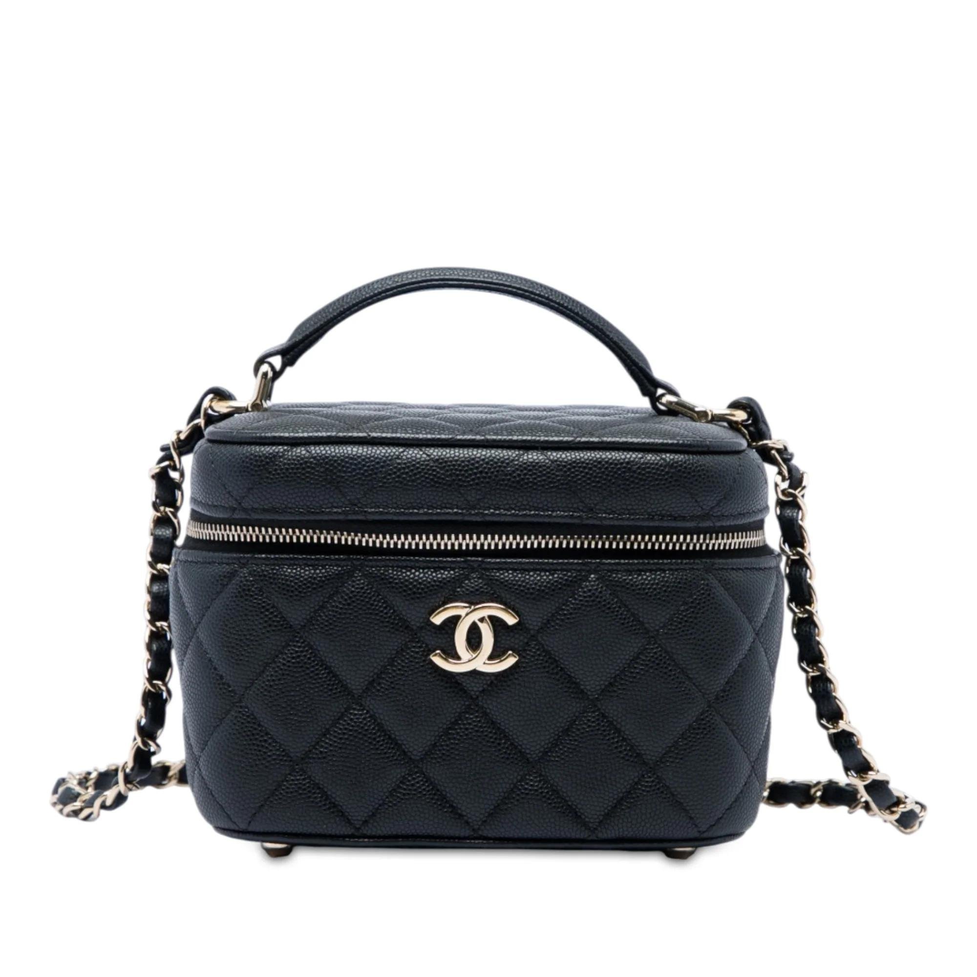 Vanity leather handbag