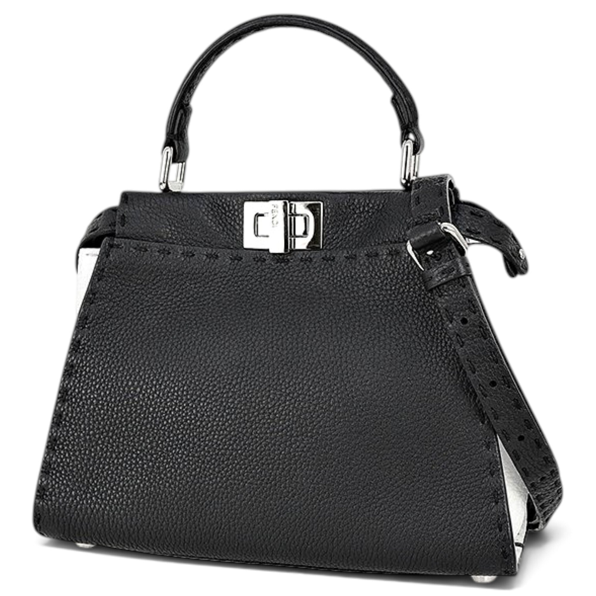Peekaboo leather handbag