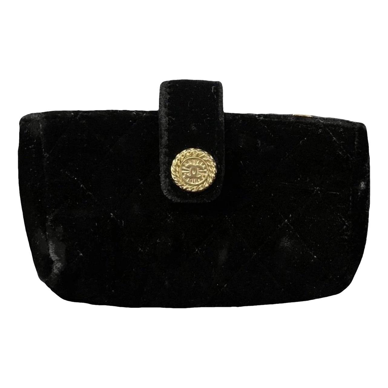 Velvet clutch bag