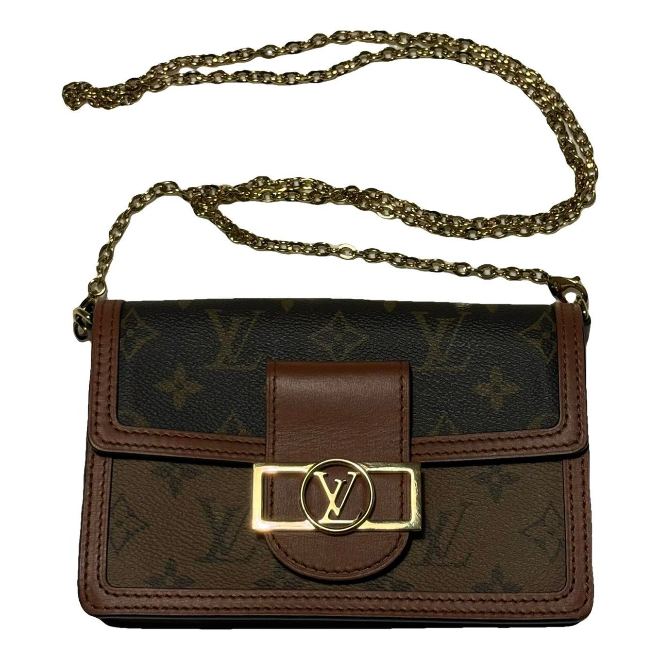 Dauphine leather crossbody bag