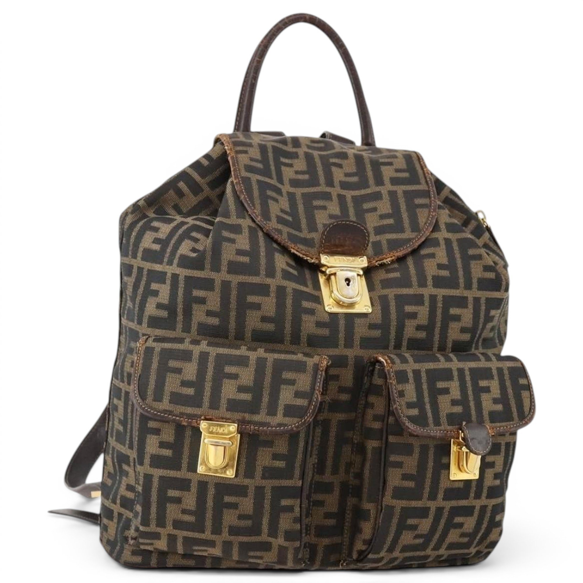Leather backpack