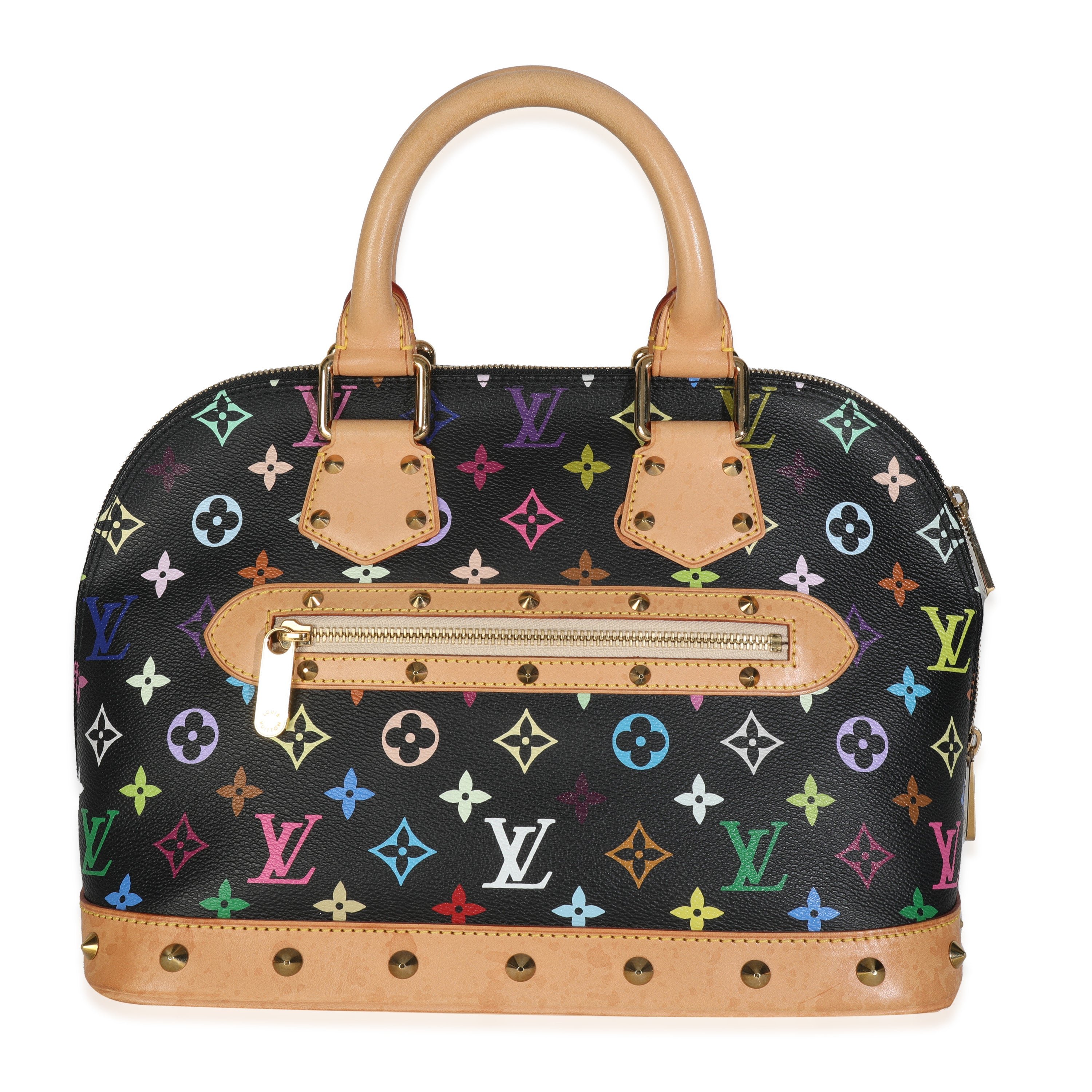 Louis Vuitton Black Monogram Multicolor Canvas Alma PM