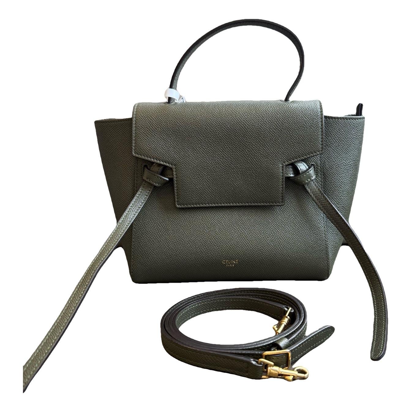 Belt leather handbag