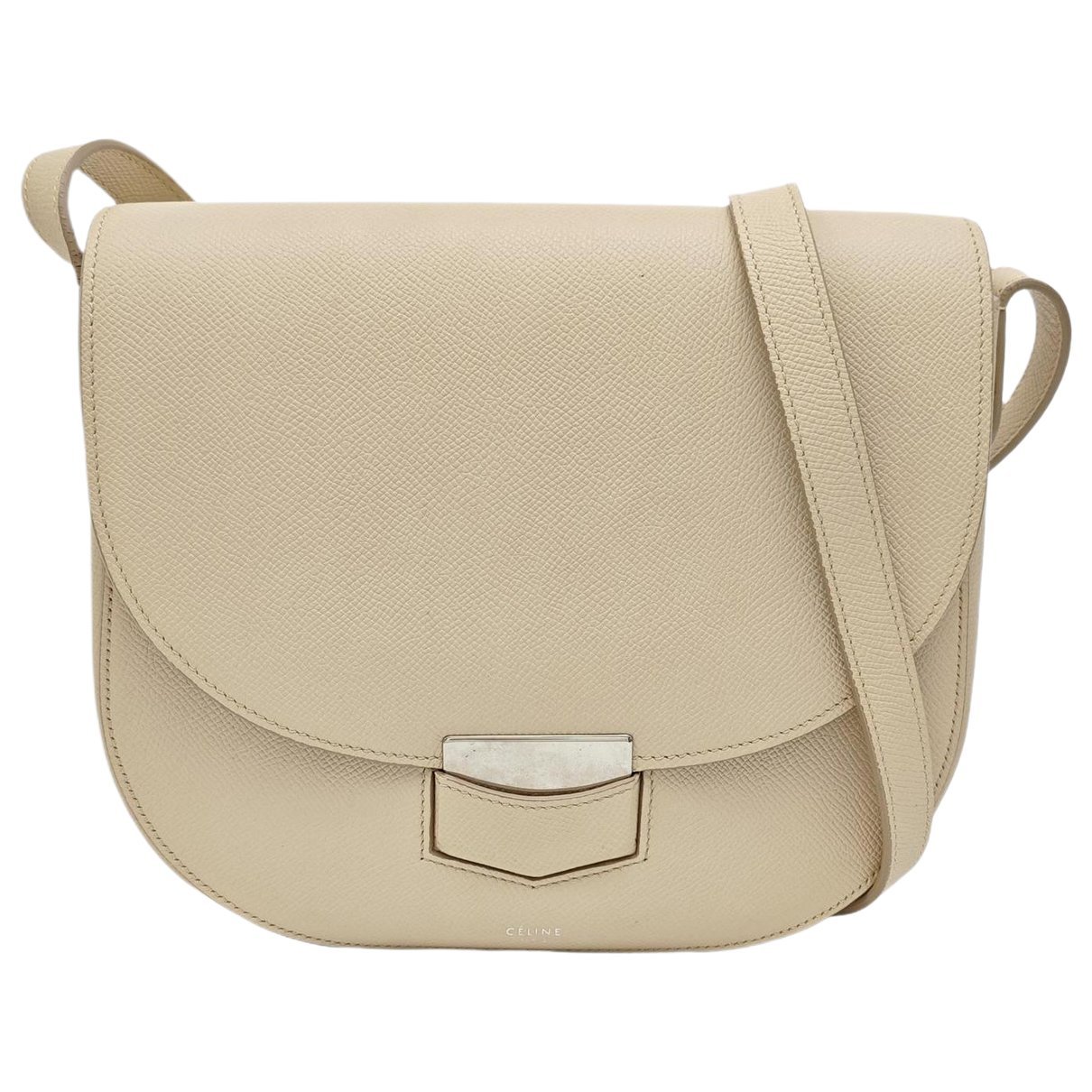 Trotteur leather handbag
