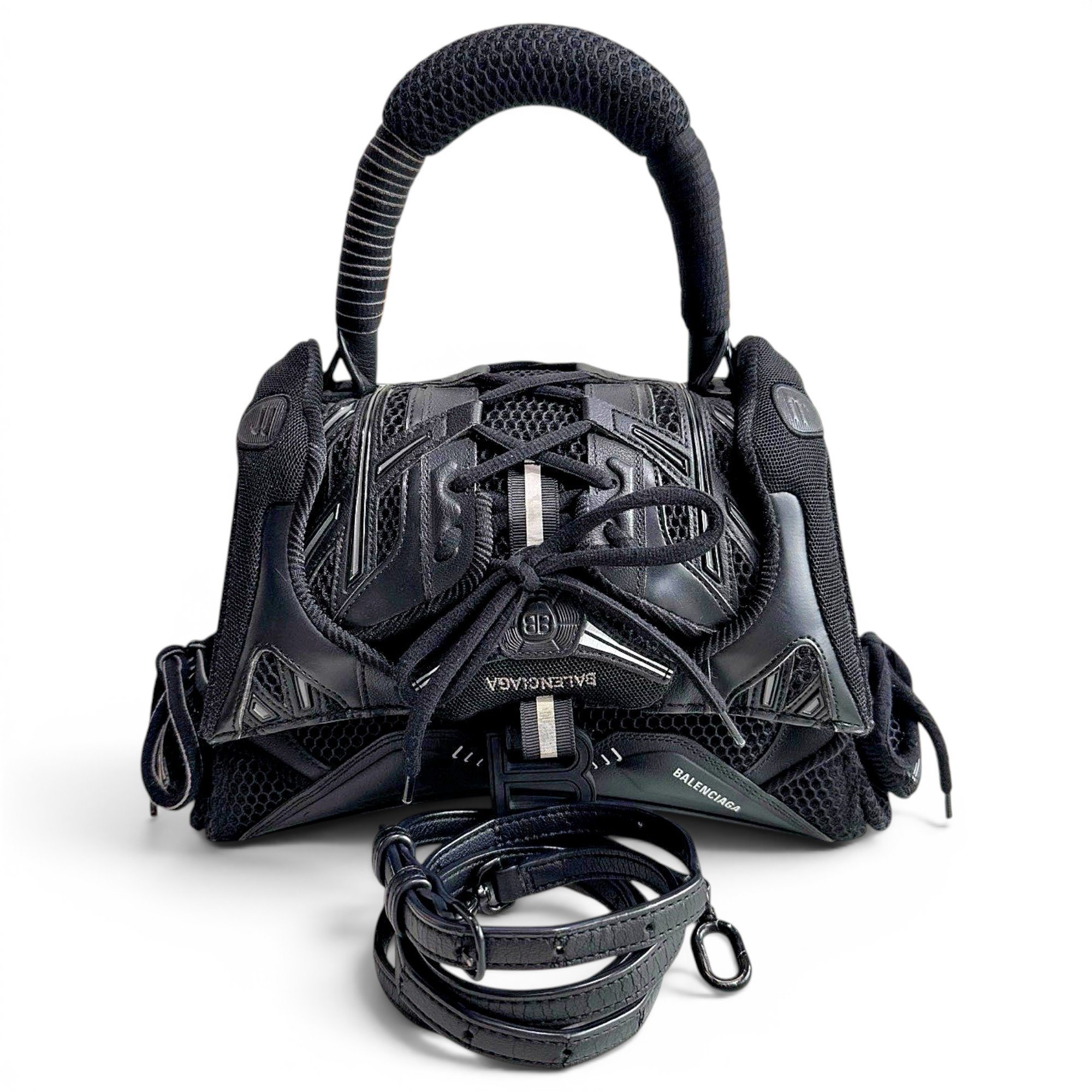 Hourglass cloth handbag