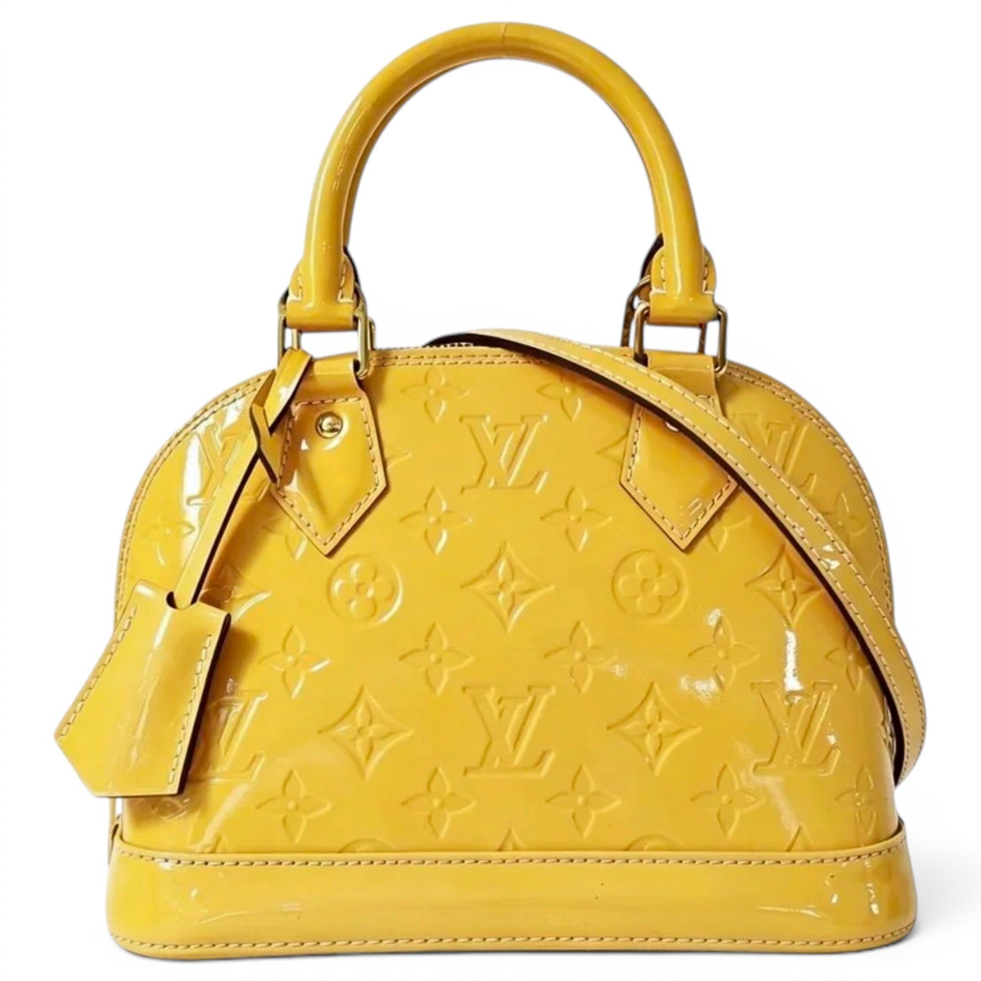 Alma BB patent leather handbag