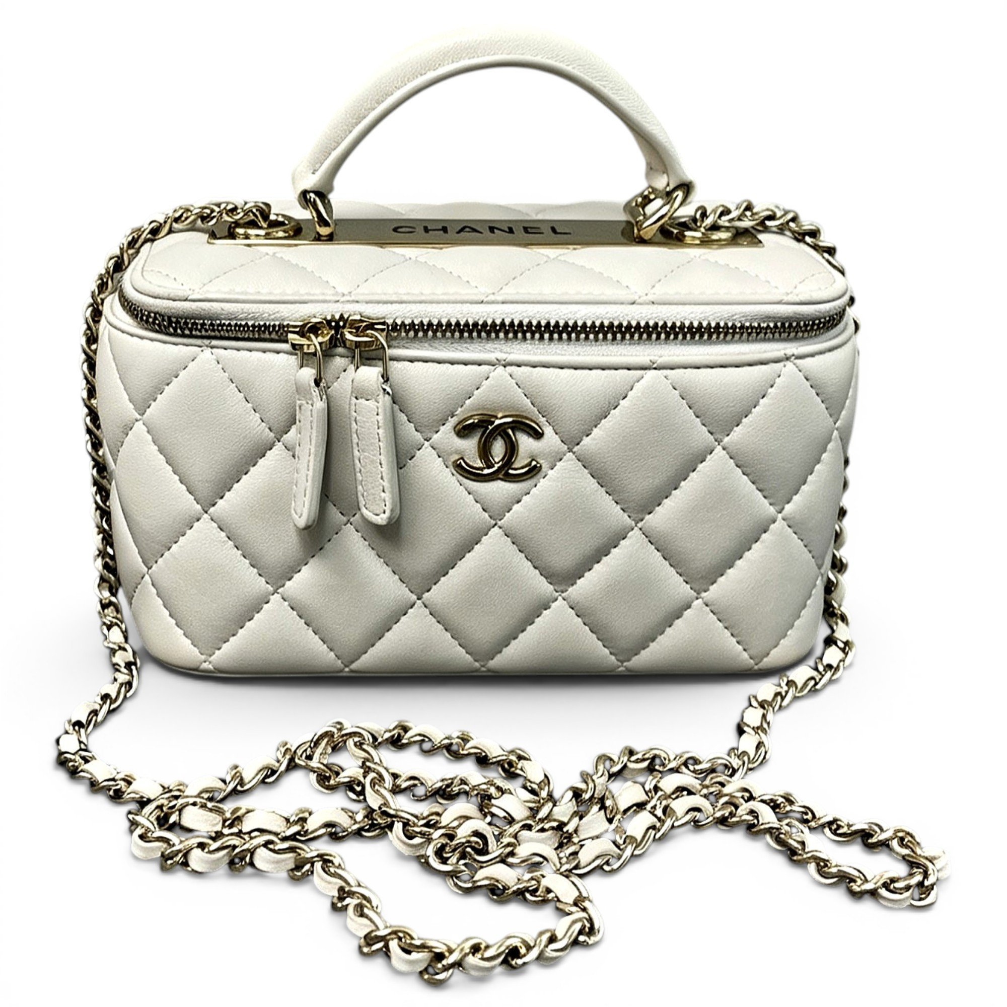 Trendy CC Vanity leather handbag