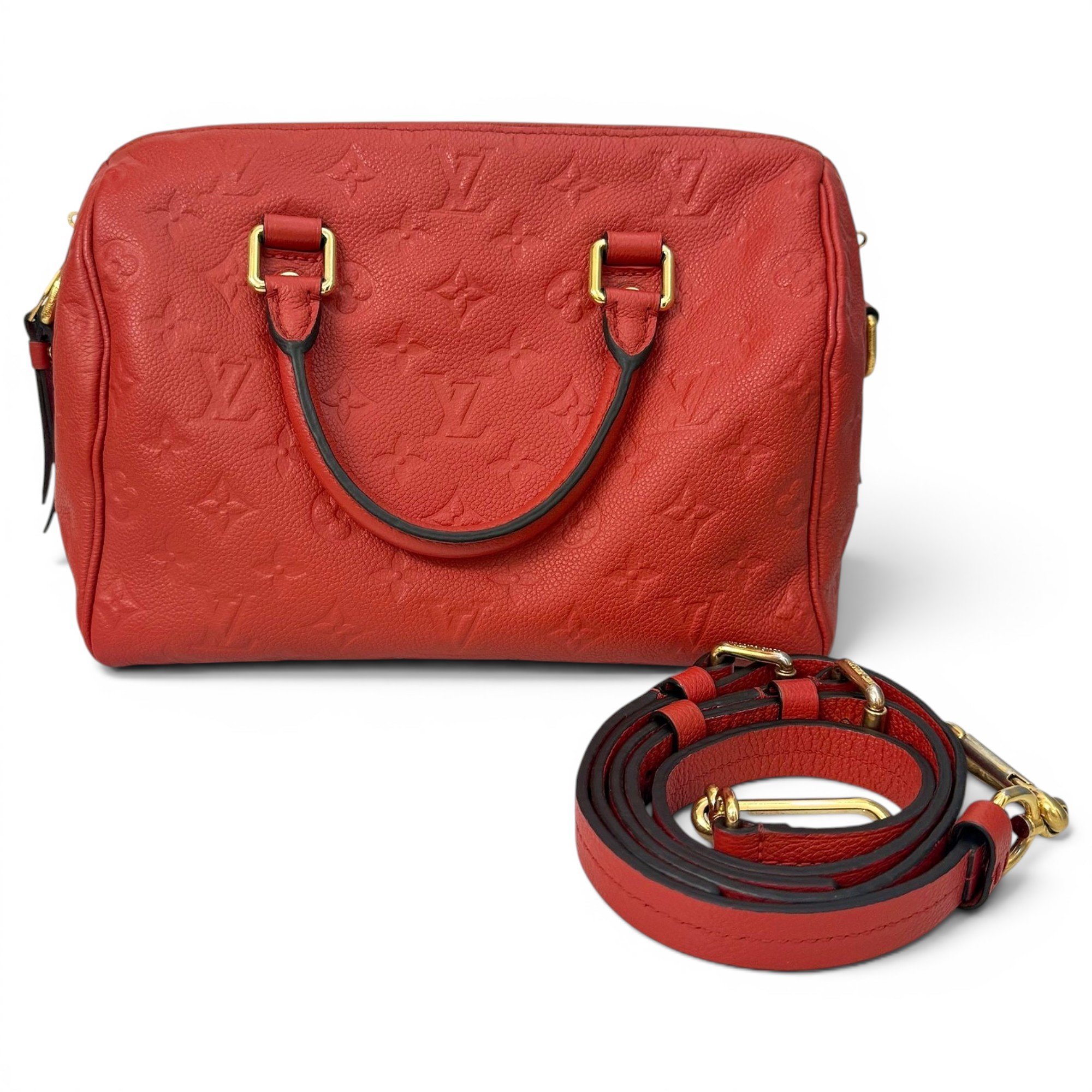 Speedy leather handbag