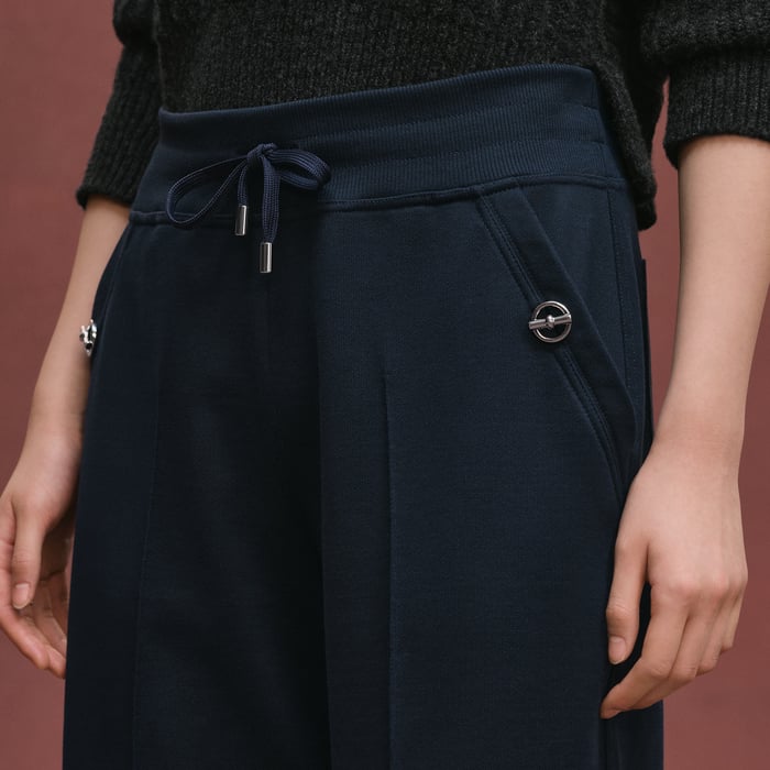Bleu Marine Loose Fit Pants