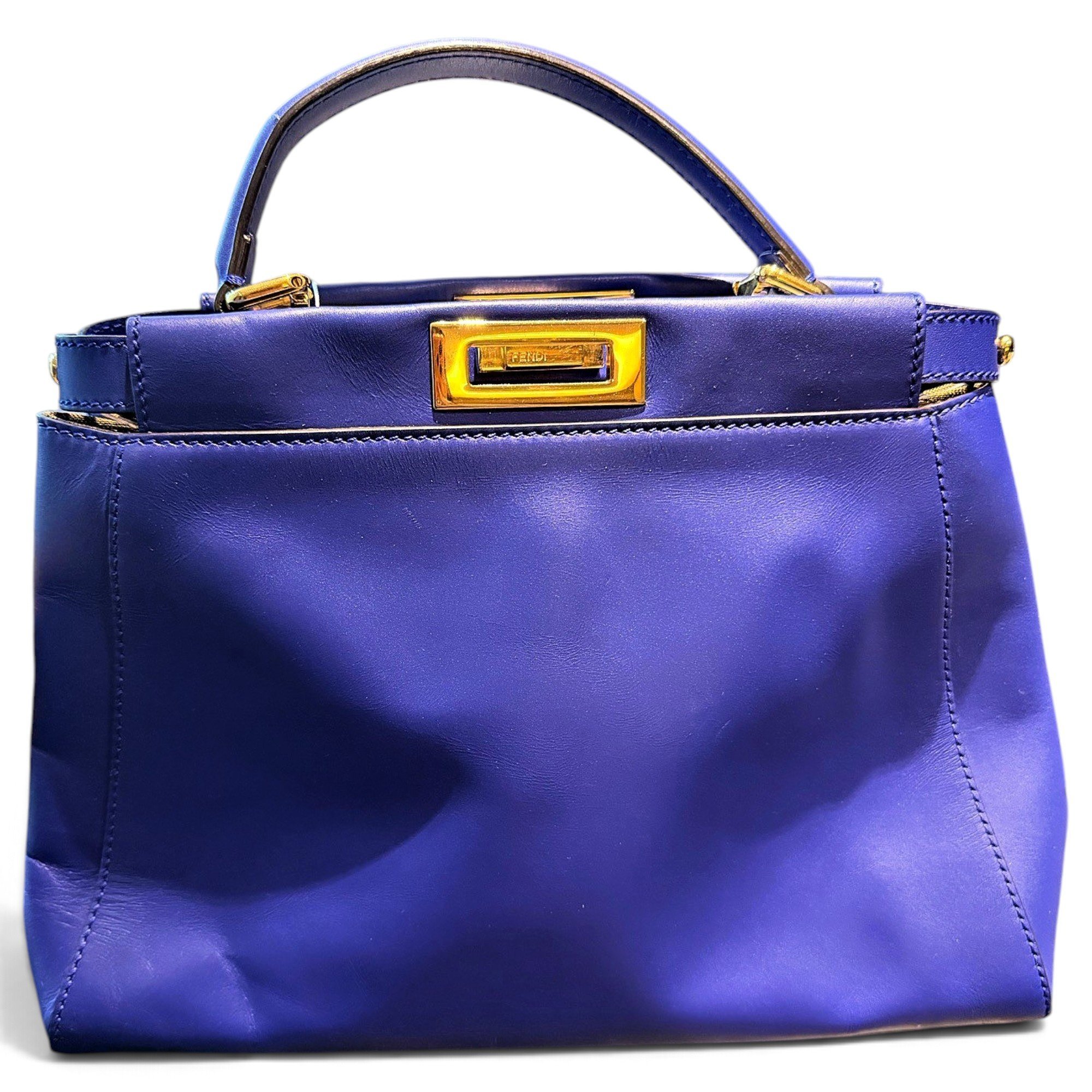 Peekaboo leather handbag