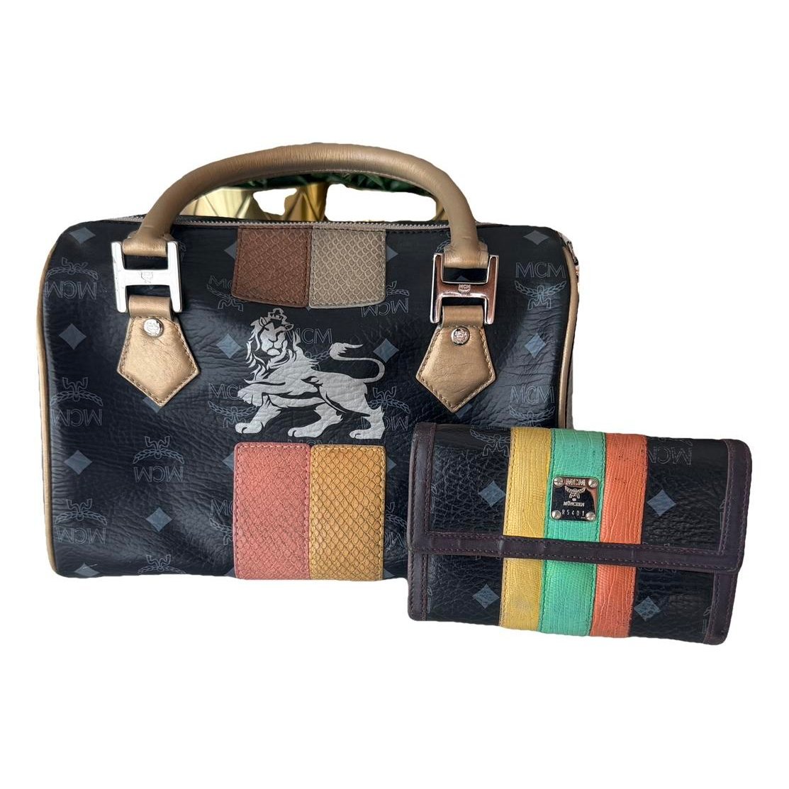 Boston leather handbag