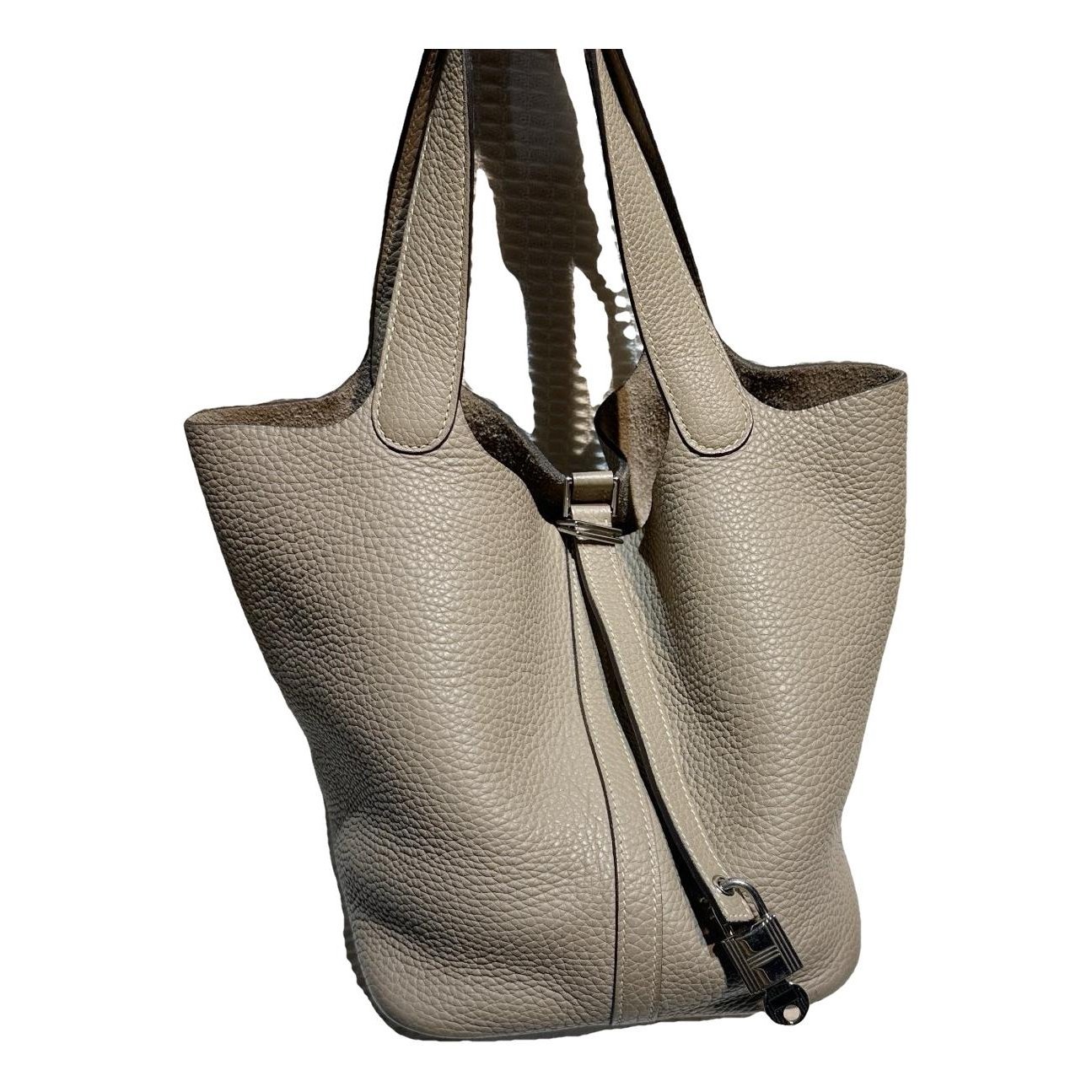 Picotin leather handbag