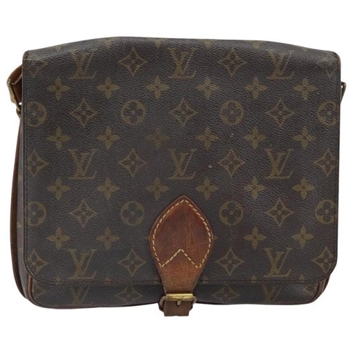 Cartouchière leather handbag