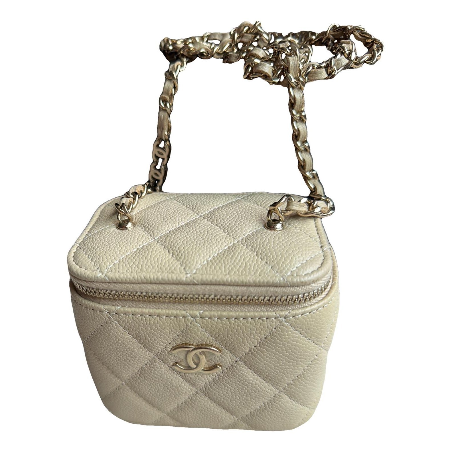 Trendy CC Vanity leather handbag