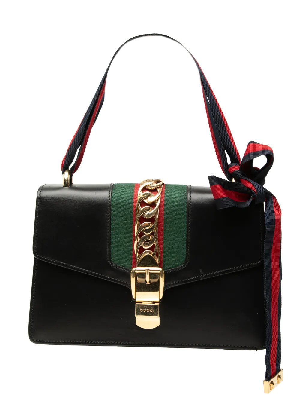 2000-2015 Small Leather Web Sylvie satchel