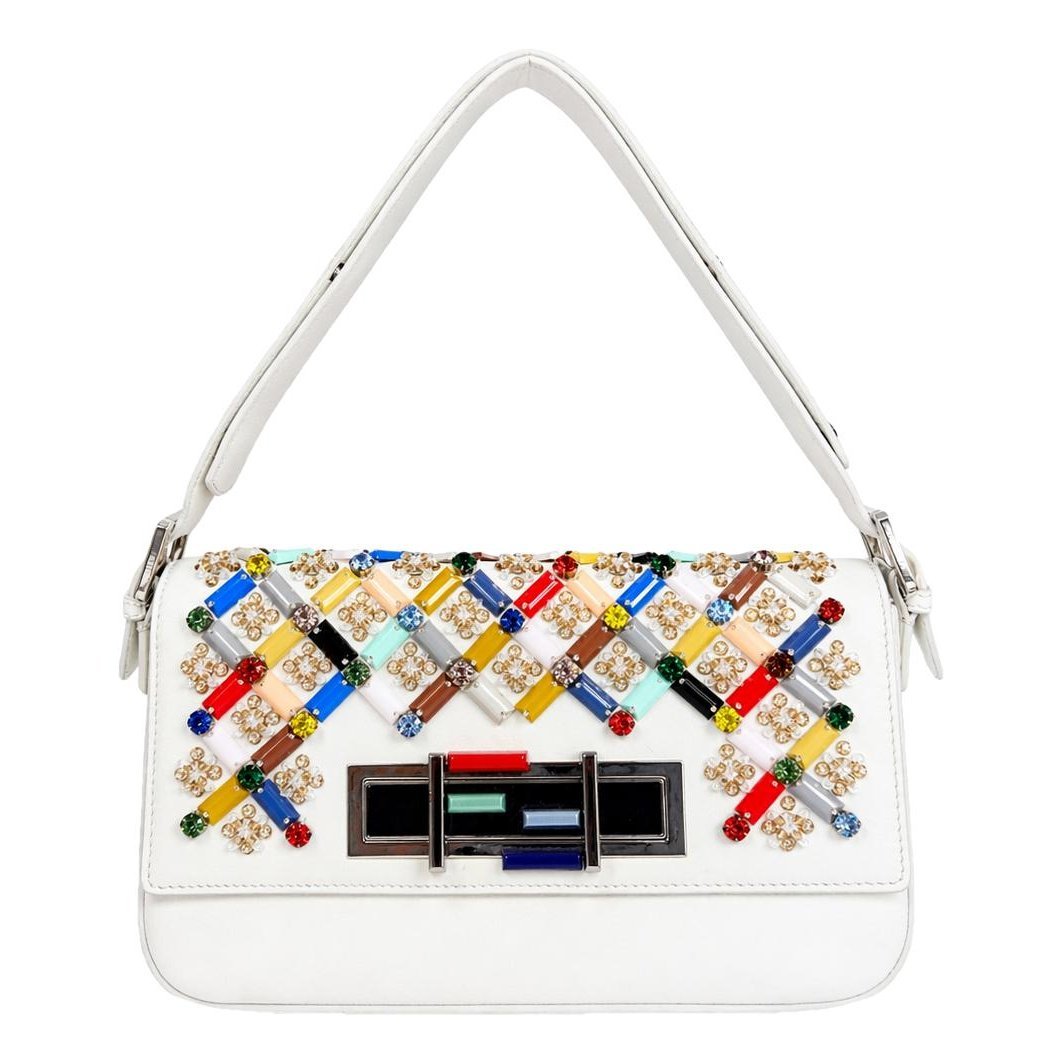 Baguette leather handbag
