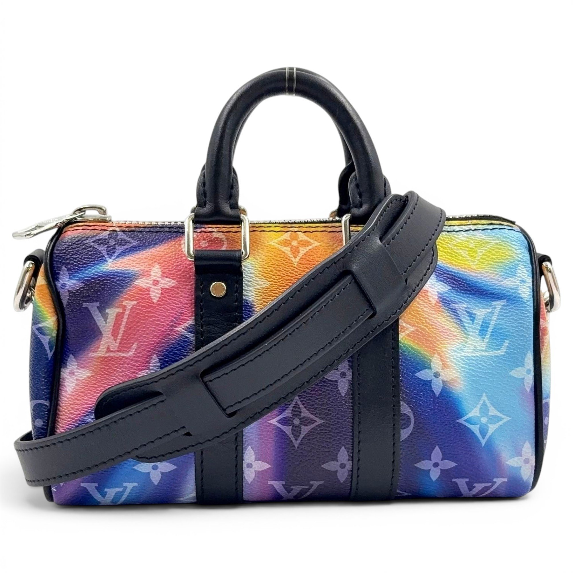 Keepall leather travel bag