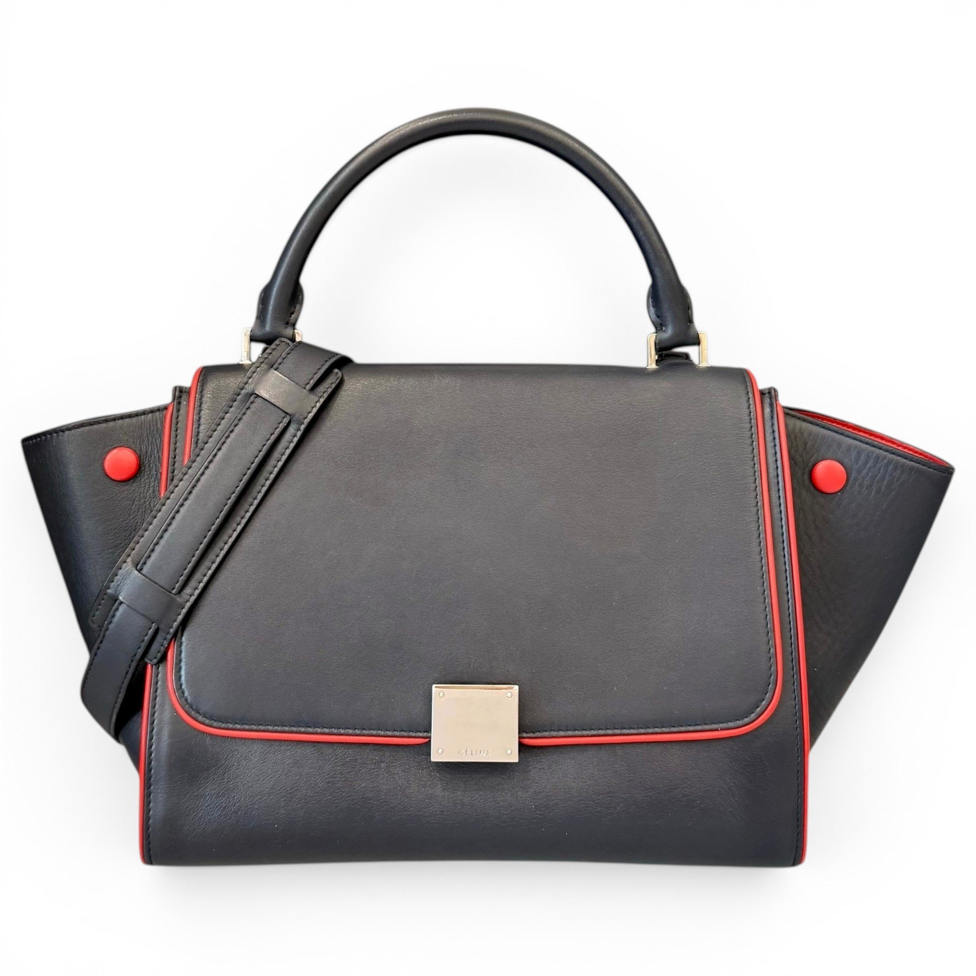 Trapèze pony-style calfskin handbag