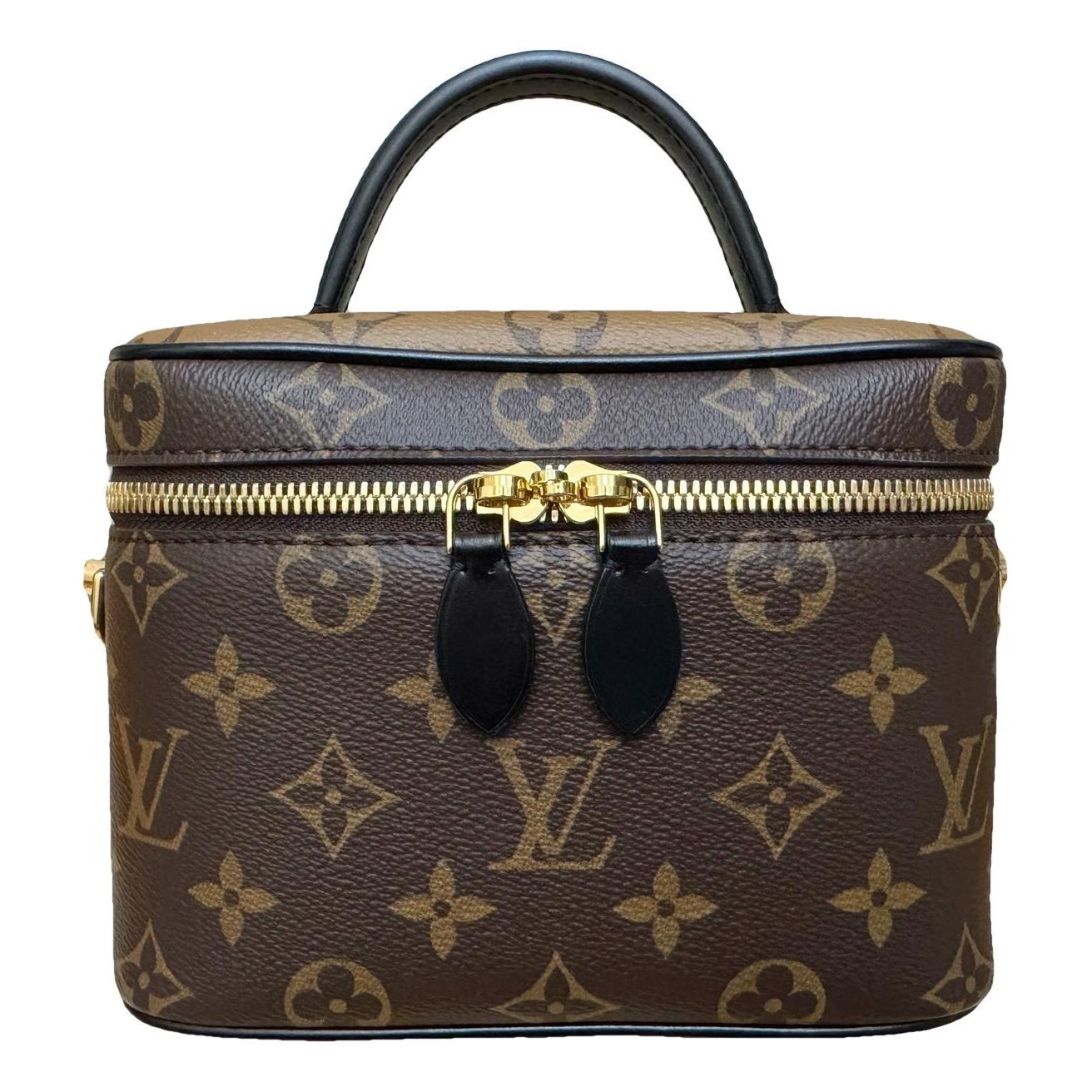 Vanity leather handbag