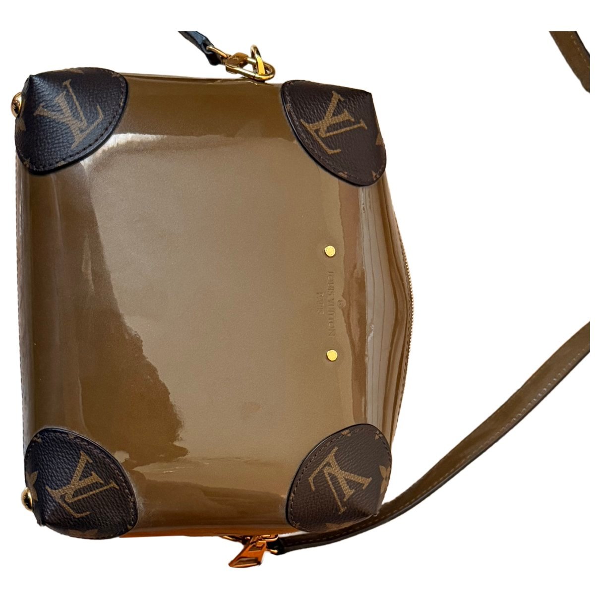 Patent leather crossbody bag
