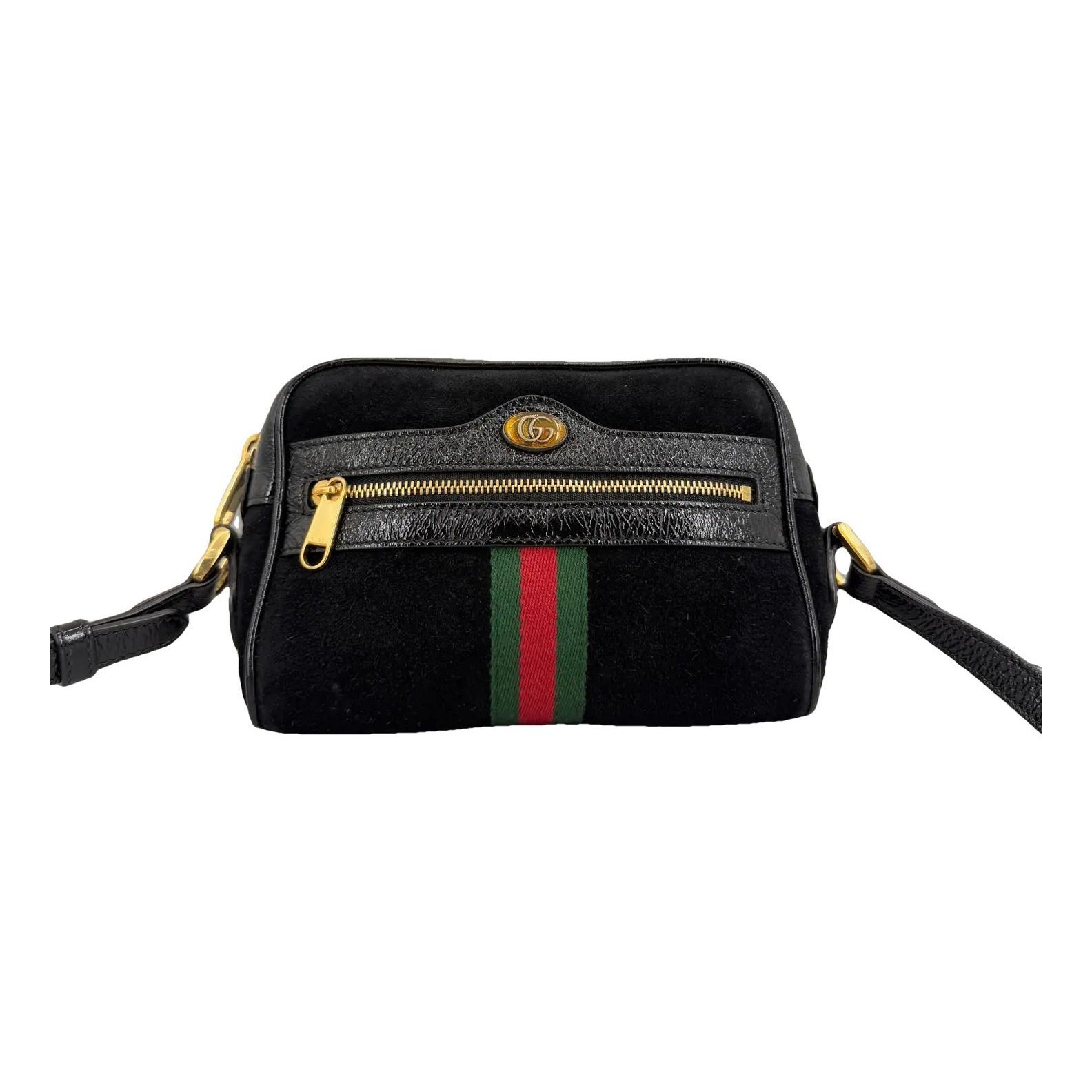 Ophidia leather crossbody bag