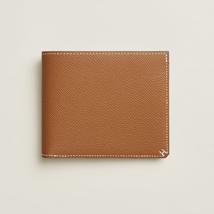 Gold H Sellier Compact Wallet